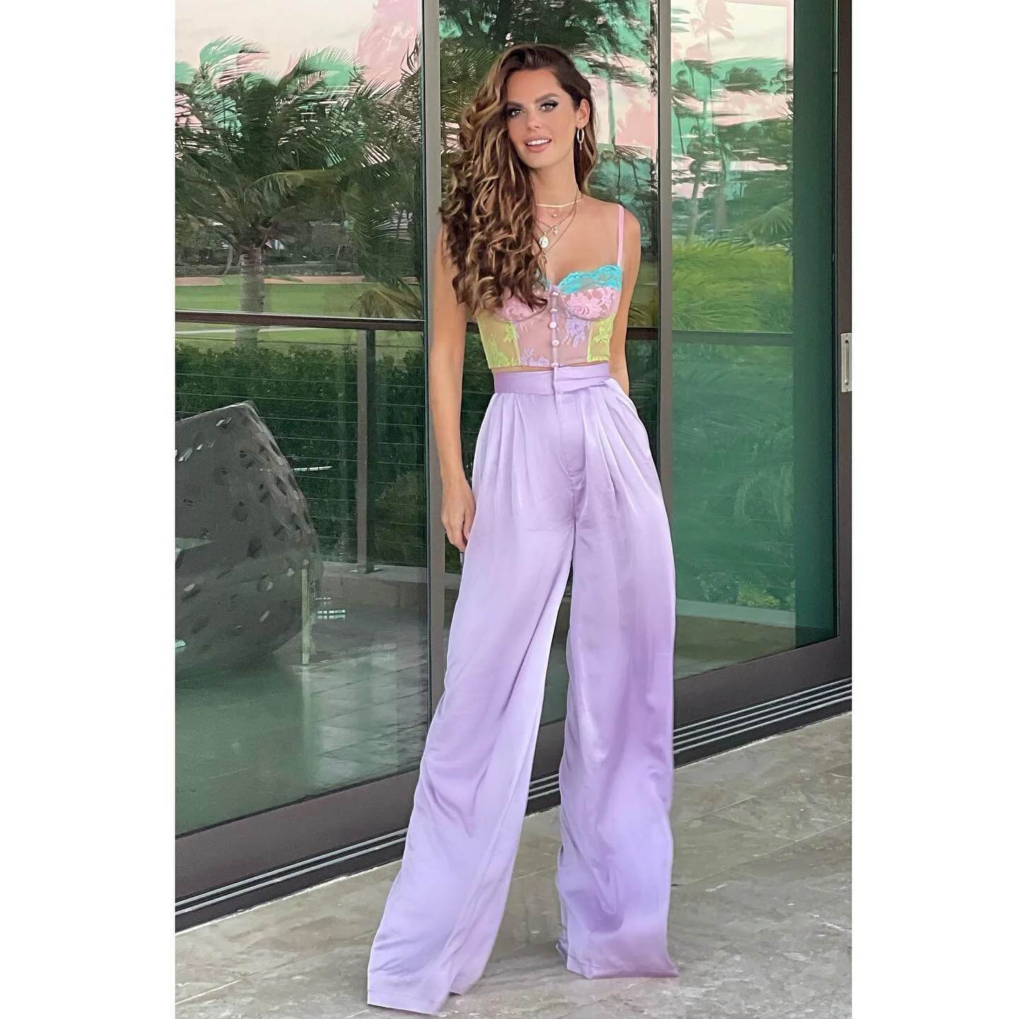 Lilac should be a neutral, obsessed with this outfit by @thedollshousefashion #lilac #pant #outfit #fun #sexy #beautiful #classy #grateful #ootd #dolls #favorite #favoutfit #style #fashion #styling #model #bulgariangirl #wilheminamodels #coolpants #c