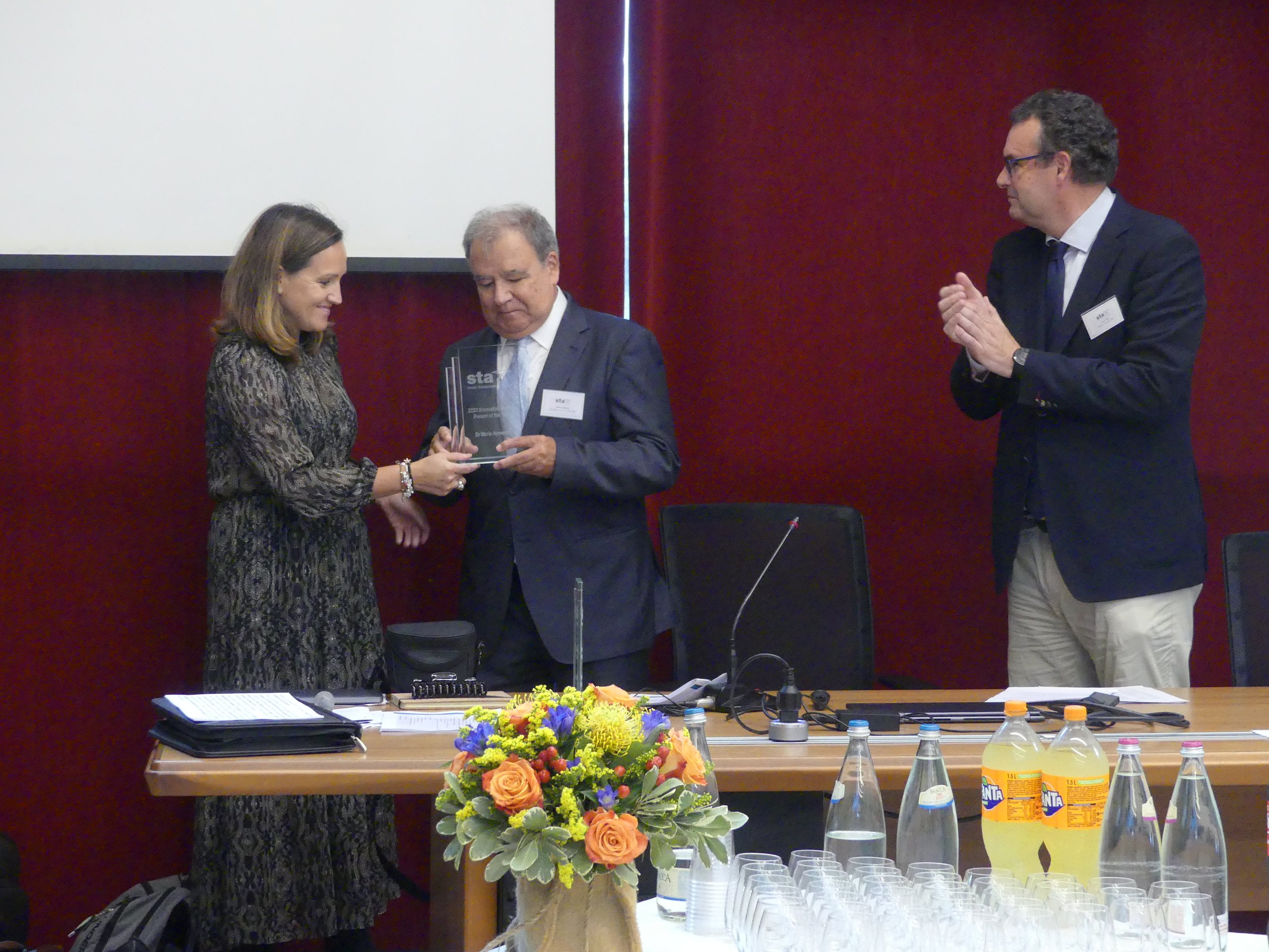 Dr Mario Aymerich Receives the Person of the Year Award