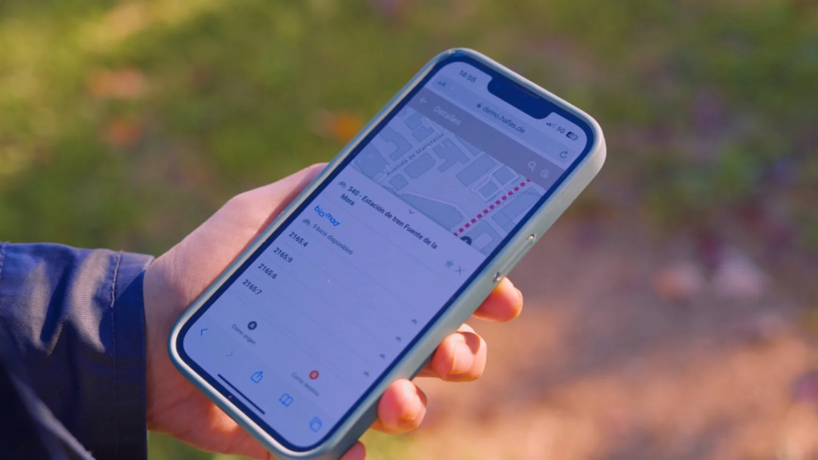 Madrid MaaS app in use (Spain)