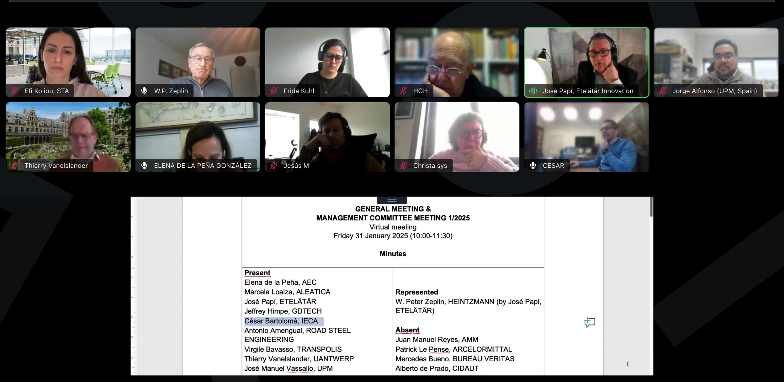 2026 STA GENERAL MEETING: NEW TECHNICAL COMMITTEES AND MANAGEMENT COMMITTEE FOR THE NEXT DECADE