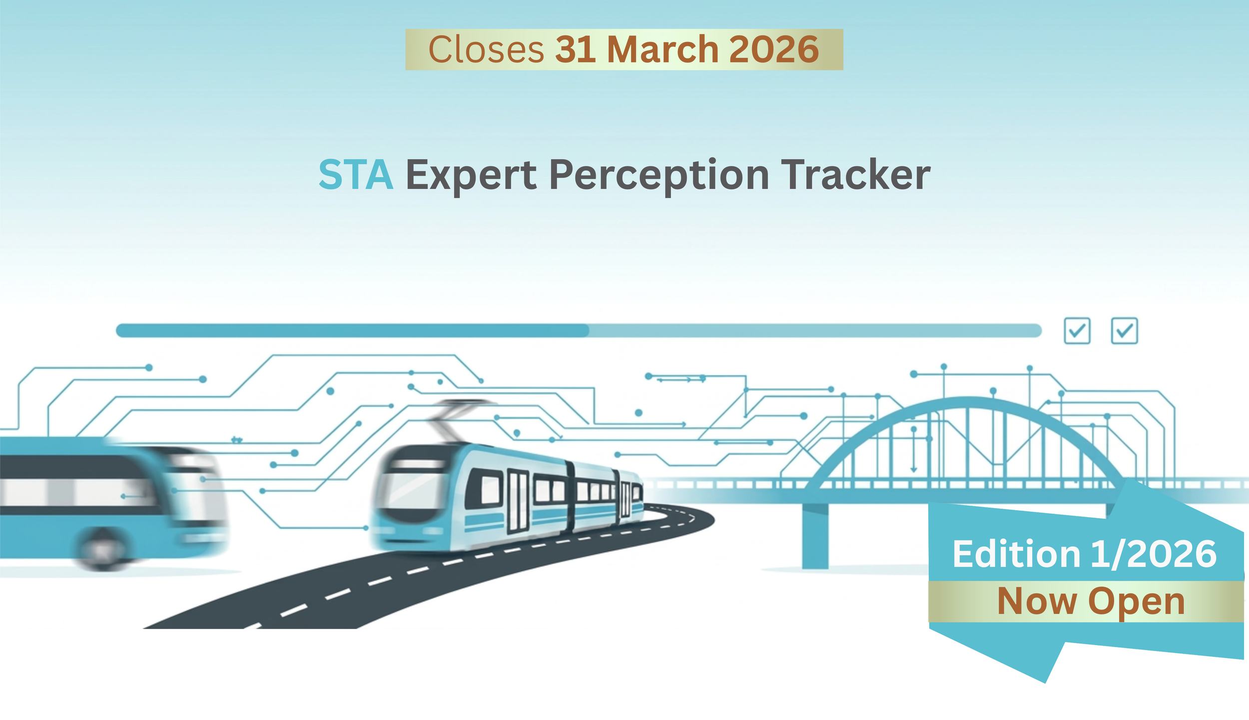 STA EXPERT PERCEPTION TRACKER 2/2026 IS NOW OPEN: SHARE YOUR INSIGHTS ON THE FUTURE OF TRANSPORT FINANCING AND INVESTMENT