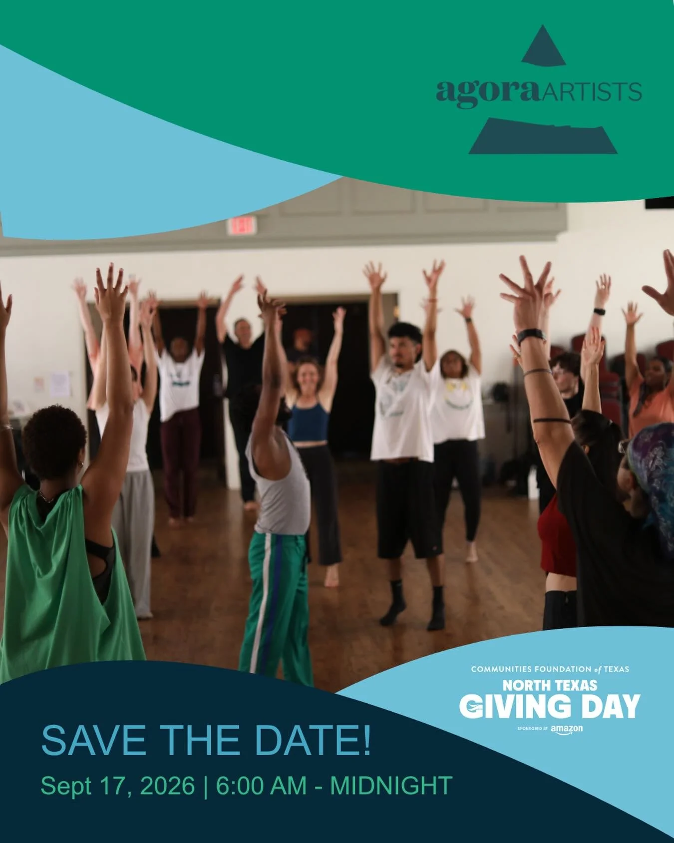 Help us reach our @northtexasgivingday goal this year! 🪩🕺
This online giving event helps invest in Dallas dance.

Your support will impact:
🌟Supporting dancemakers through Seeds and DIDF
🌟Pop-Up Classes for local artists
🌟Bringing resources to t