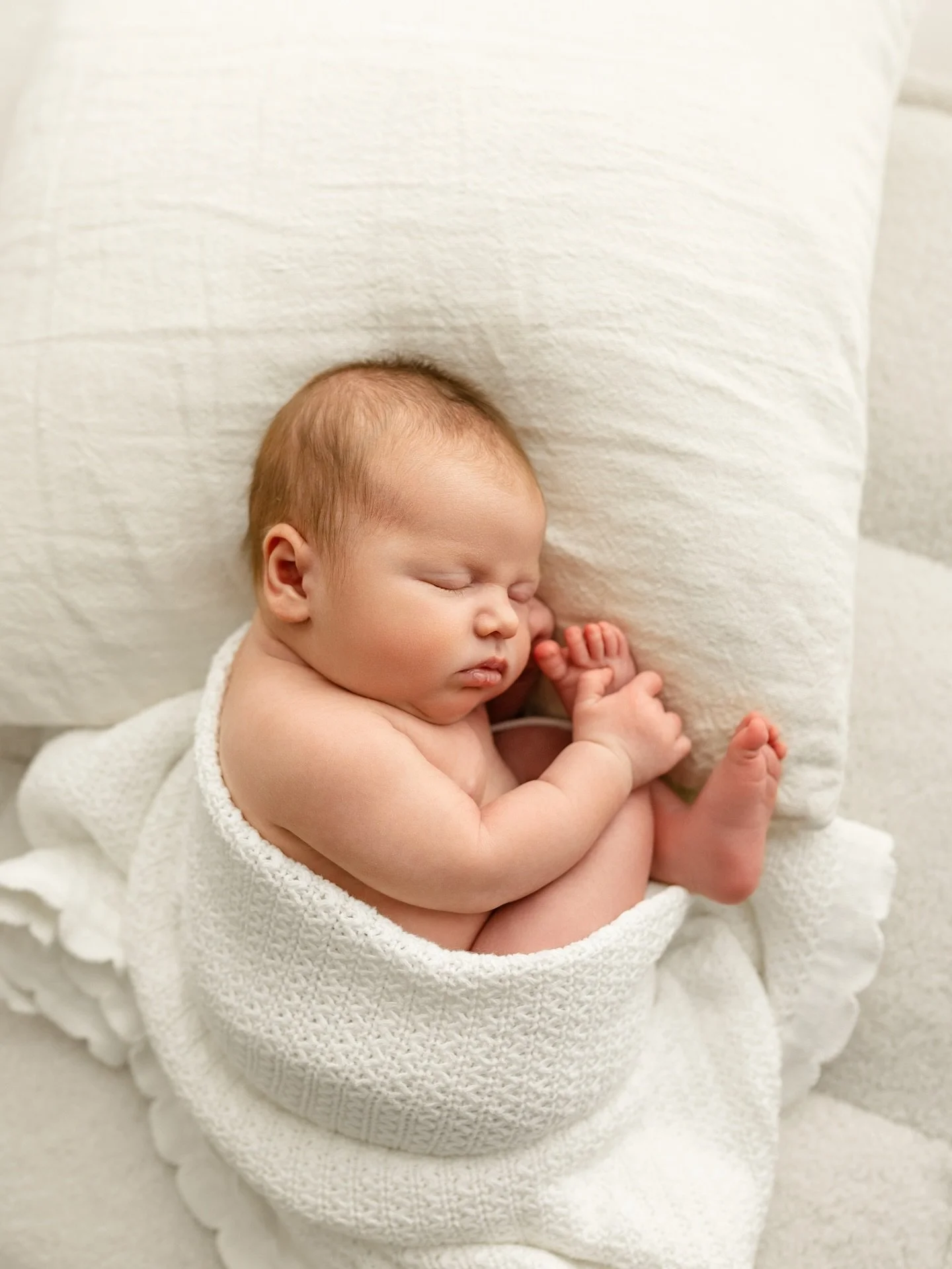 Curled up just like he spent those last few months on the inside 🤍