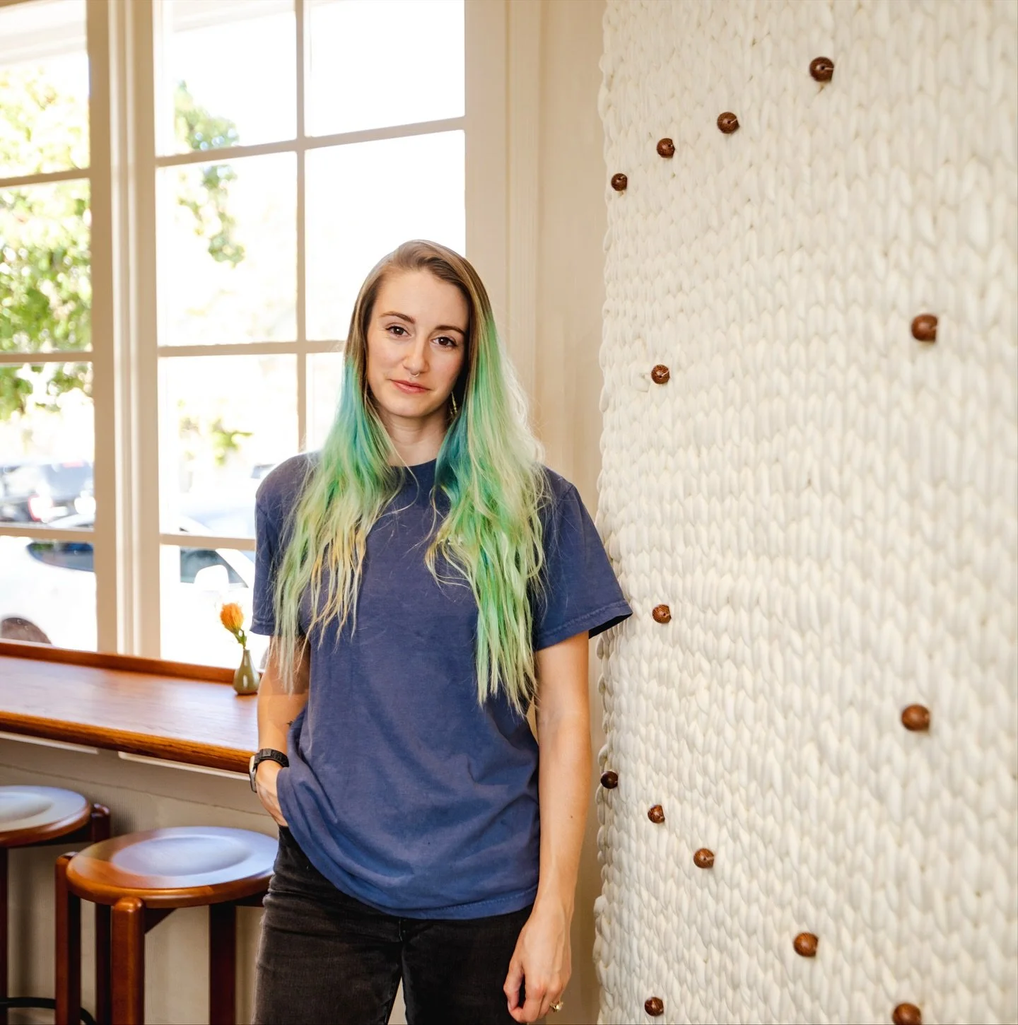 It was my absolute pleasure to create a knitted art piece for the dining room at Pepino, grand opening November 2nd!