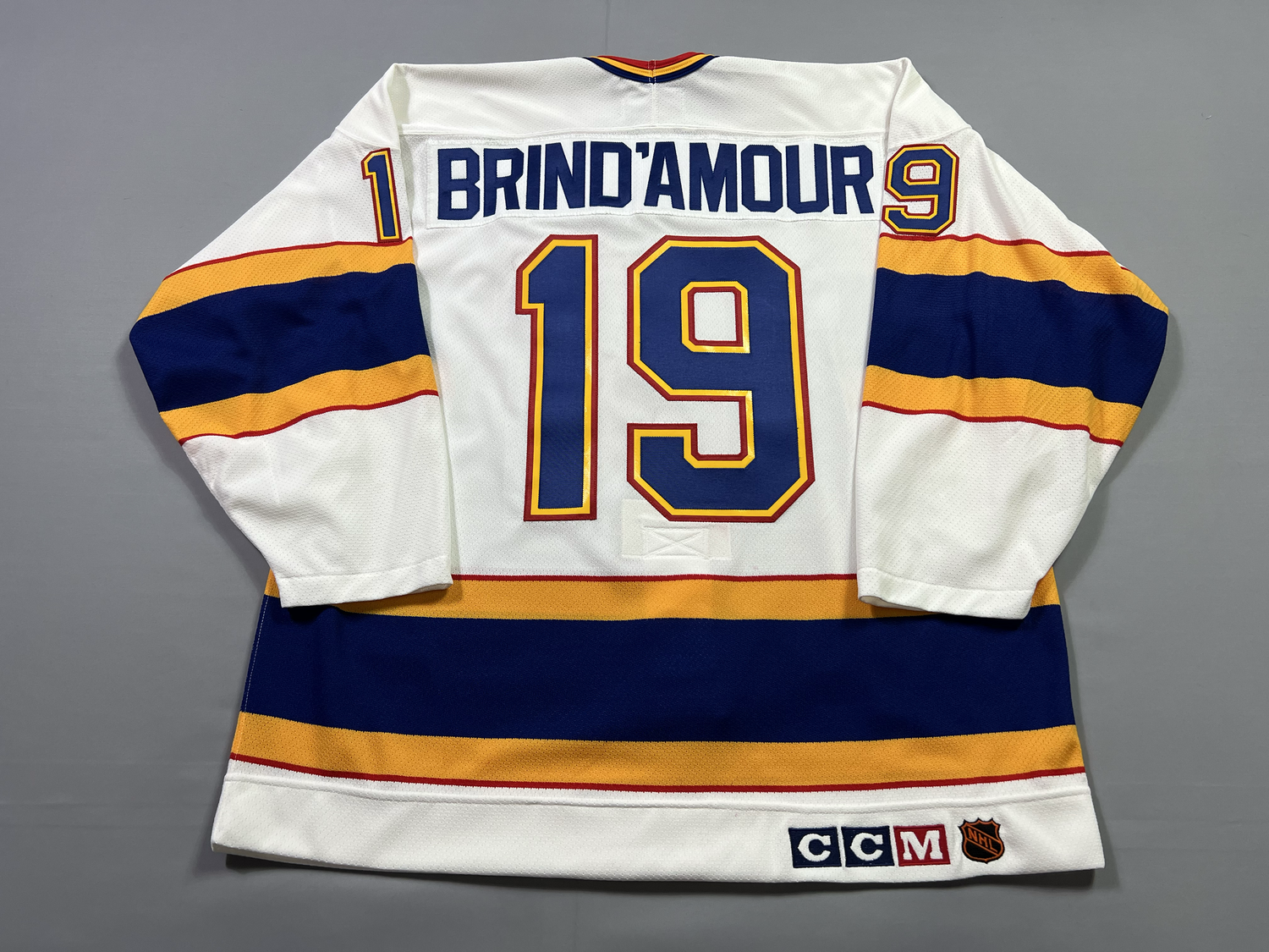 St Louis Blues Rod Brind'Amour CCM White Authentic Jersey - 52