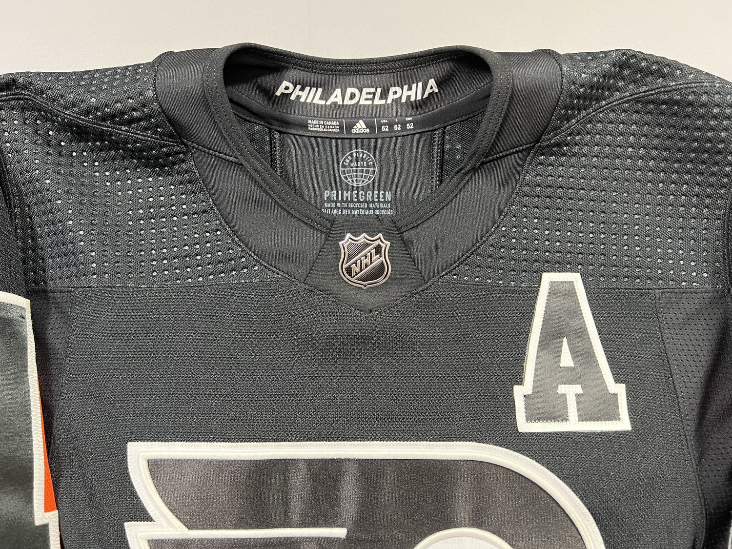 Scott Laughton Philadelphia Flyers Adidas Primegreen Authentic NHL Hockey Jersey - Home / XXXL/60