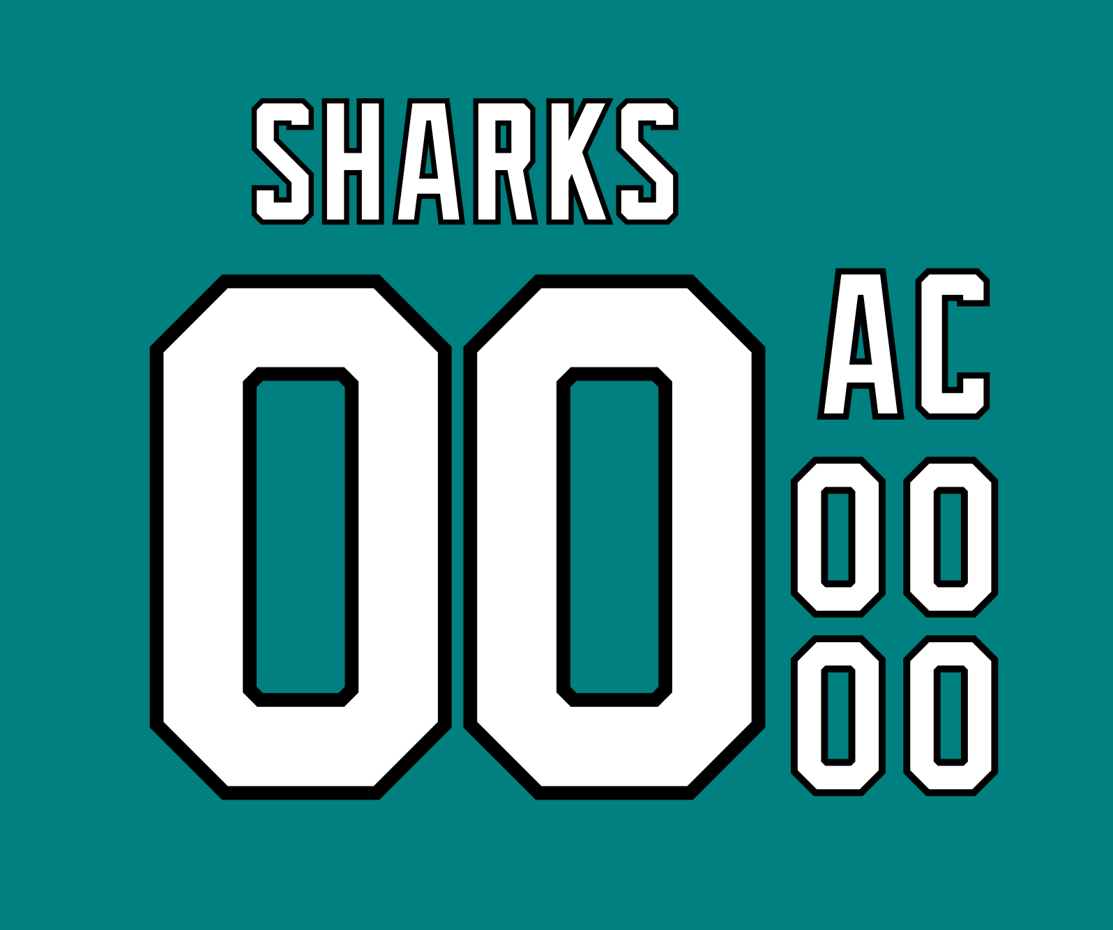 San Jose Sharks Heritage Style Jersey Kit