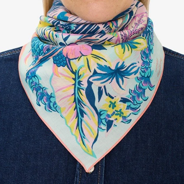 Inoui - Scarf Square 65 Hawaii Turquoise