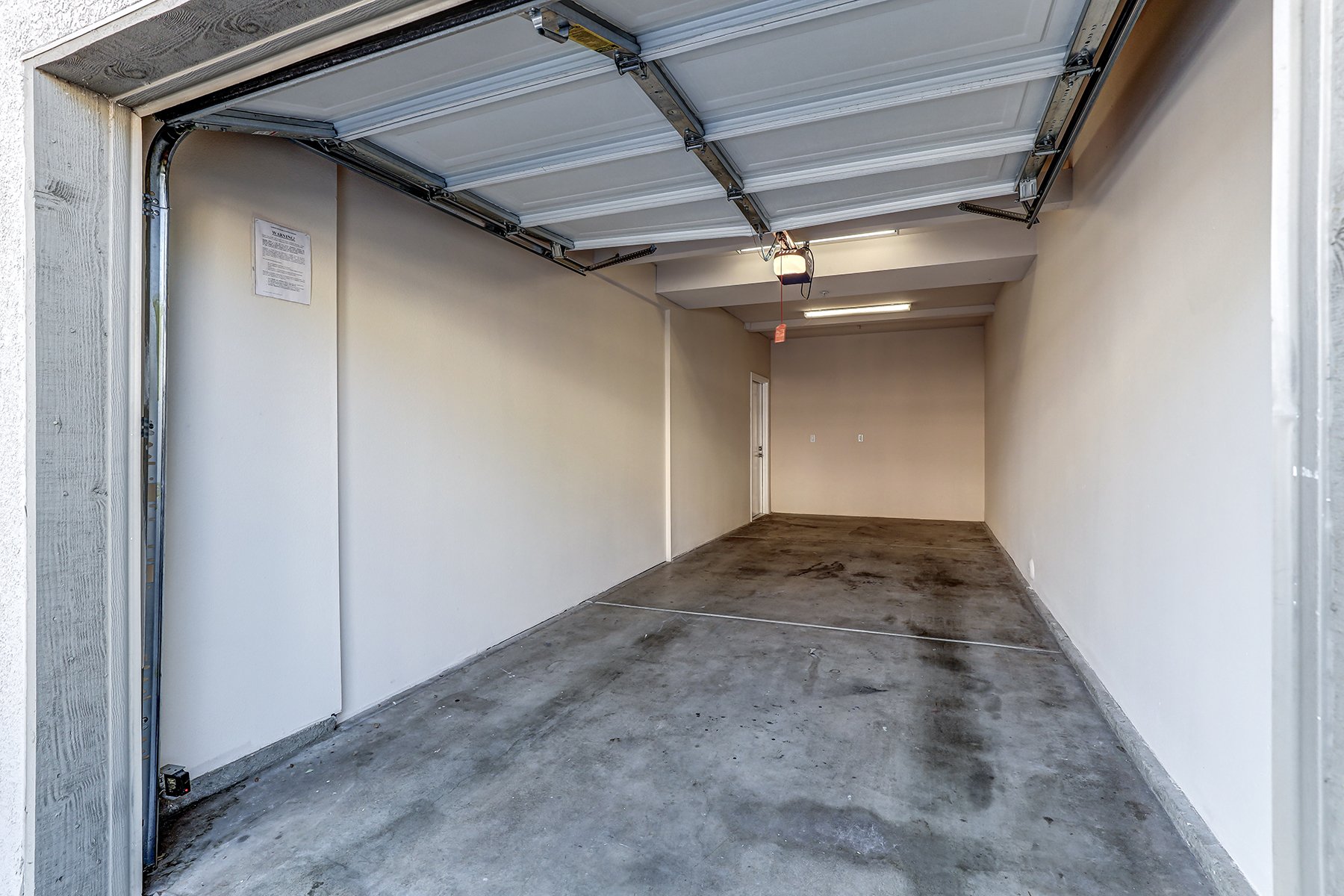 The private garage in a 2-Bedroom unit at Cantabria