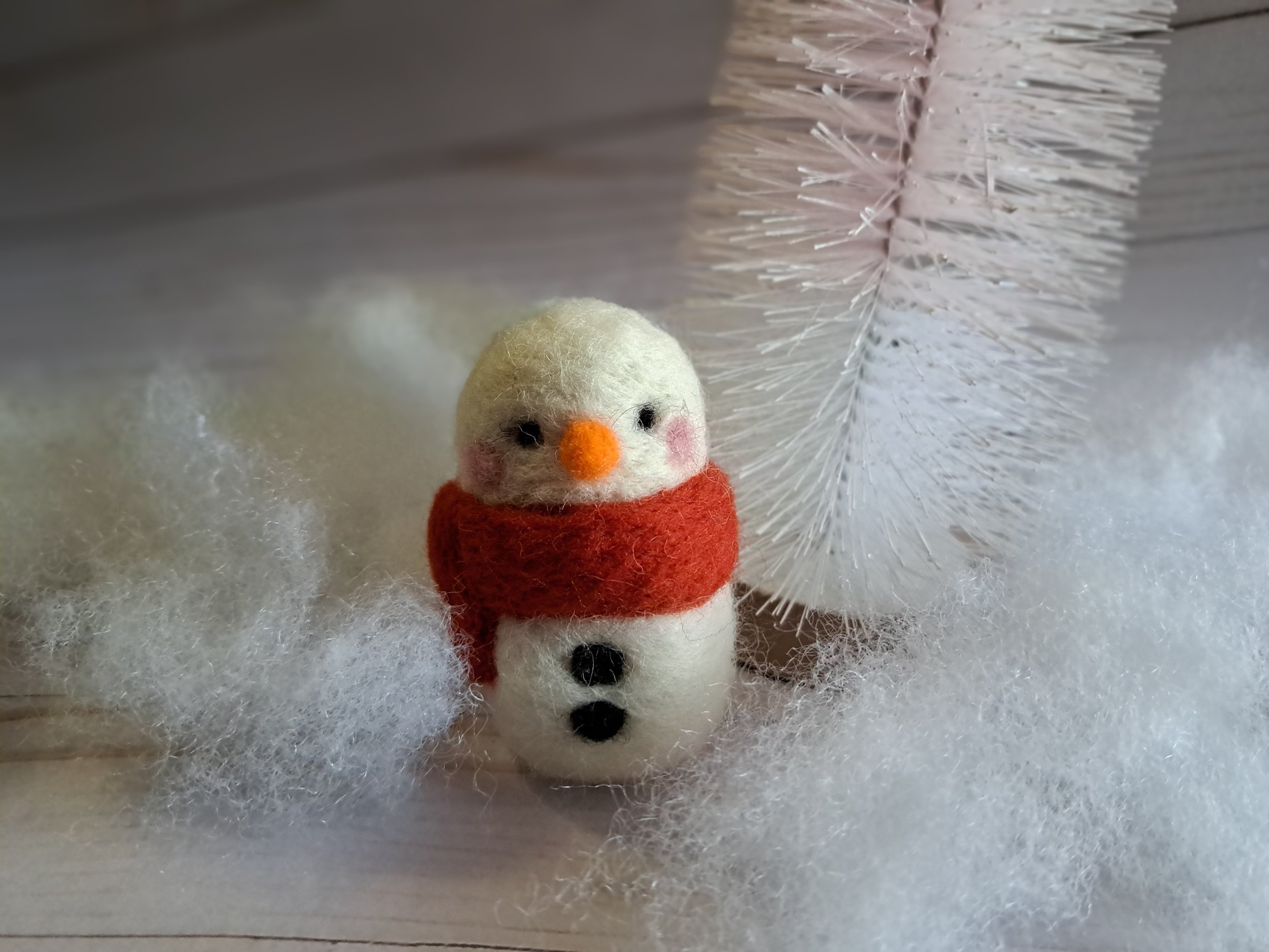 Needle Felt Snowmen Class