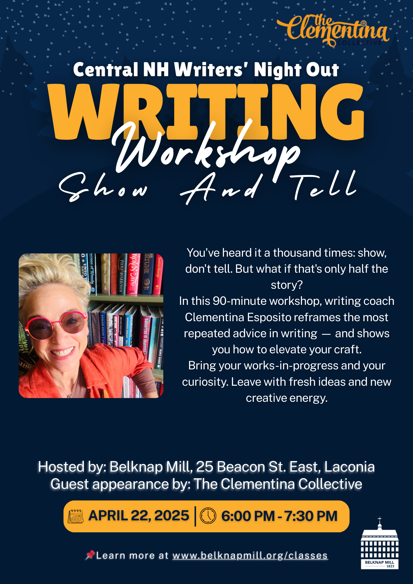 Central NH Writers' Night Out Writing Workshop - "Show and Tell"