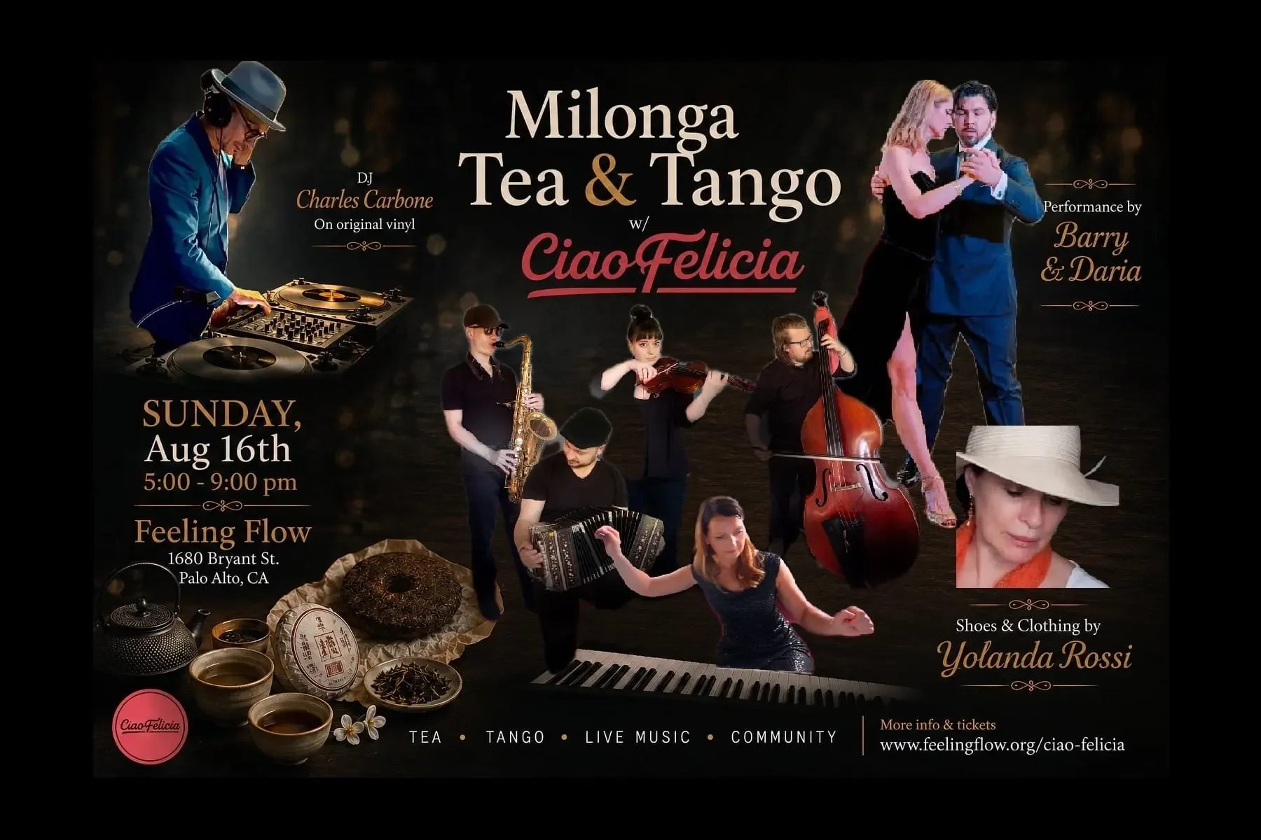 Tea & Tango w/ Ciao Felicia!