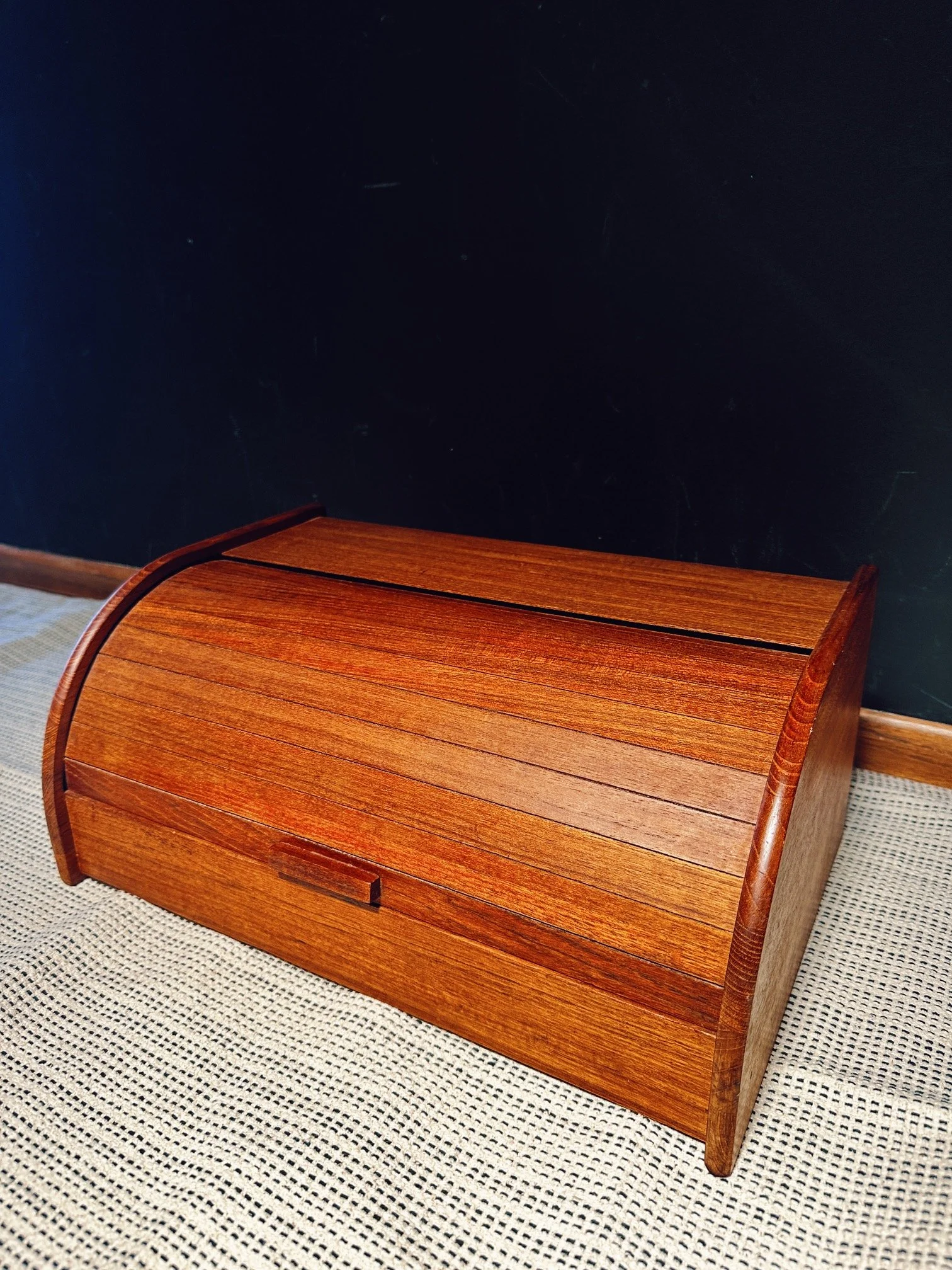 Teak Bread Box