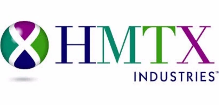 Logo of HMIX Industries with a circular icon featuring green, purple, blue, and white colors, and the company name written in colorful letters.