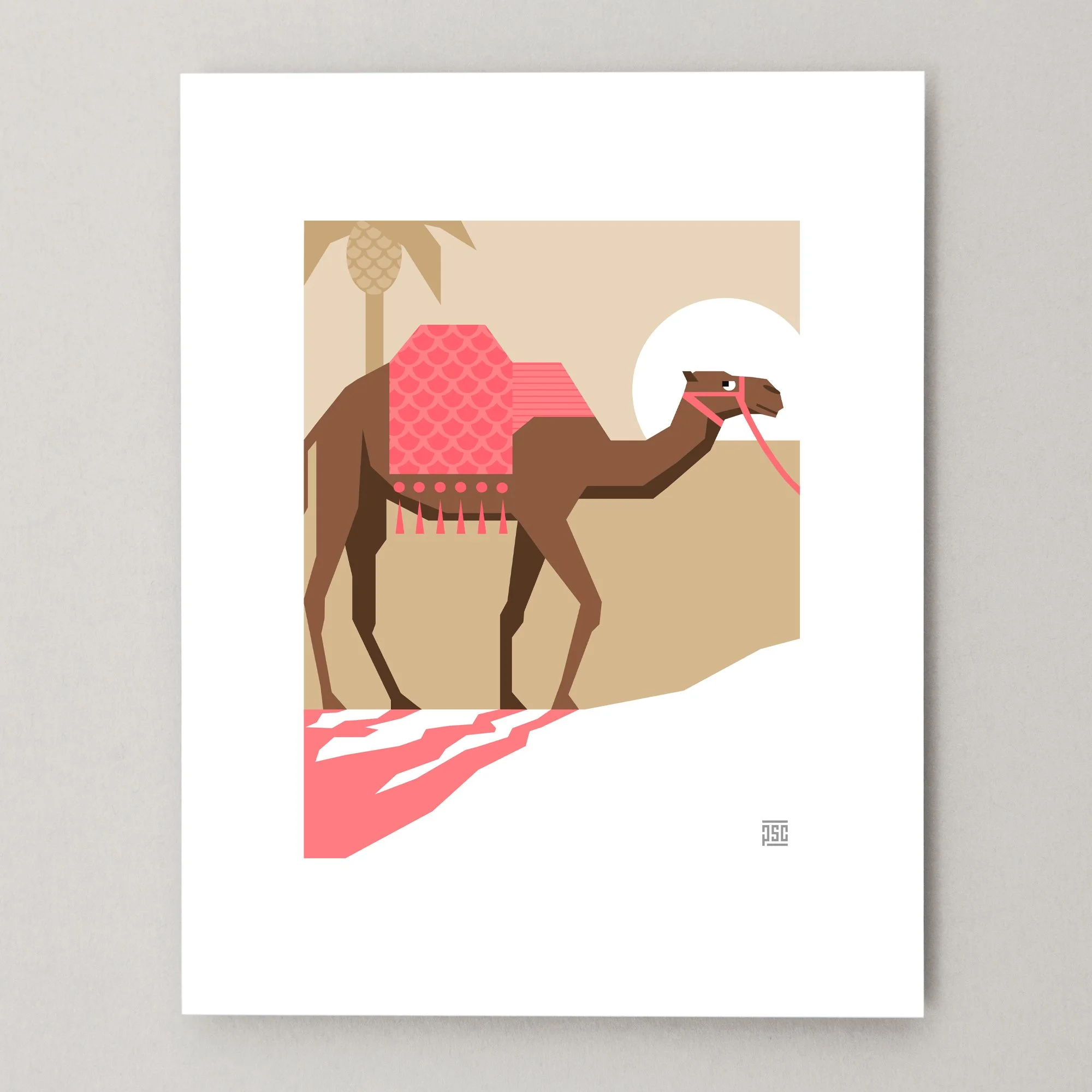 C | CAMEL OF CAIRO Art Print | Click on image to learn more at ETSY.COM