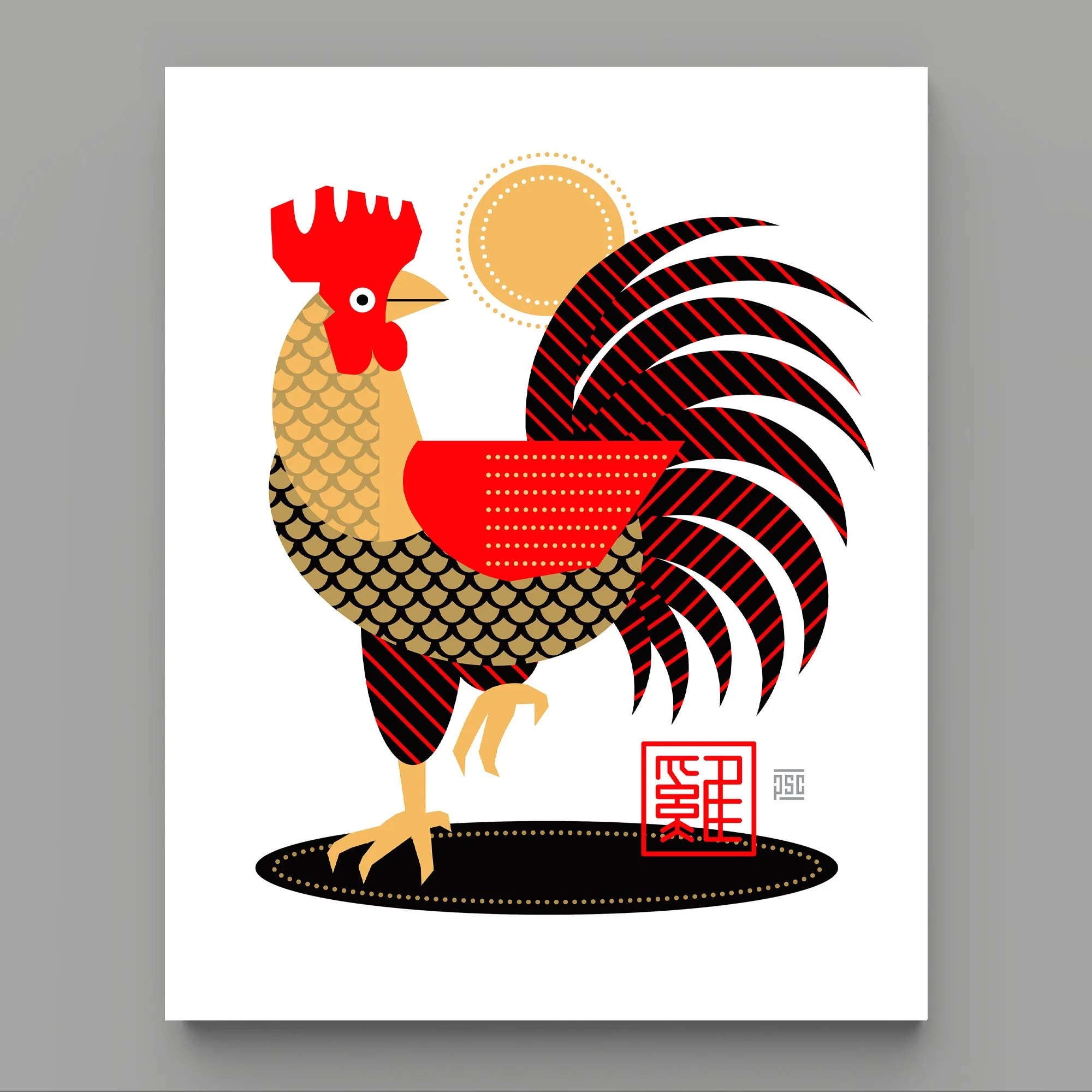 Year of the Rooster Art Print