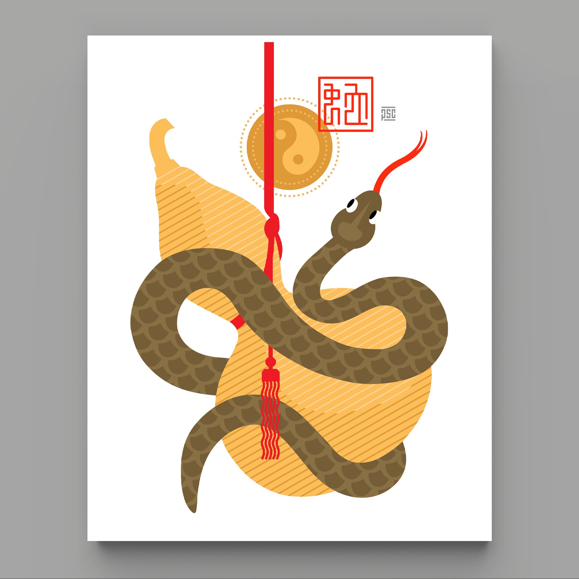 Year of the Snake Art Print