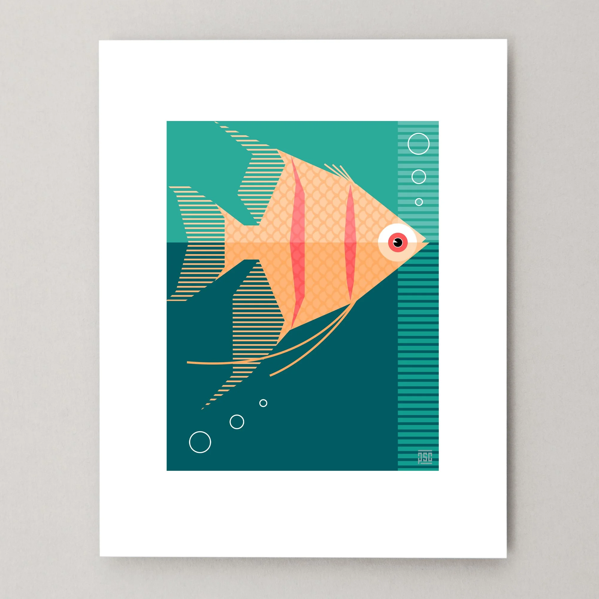 A | ANGELFISH OF THE AMAZON Art Print | Click on image to learn more at ETSY.COM