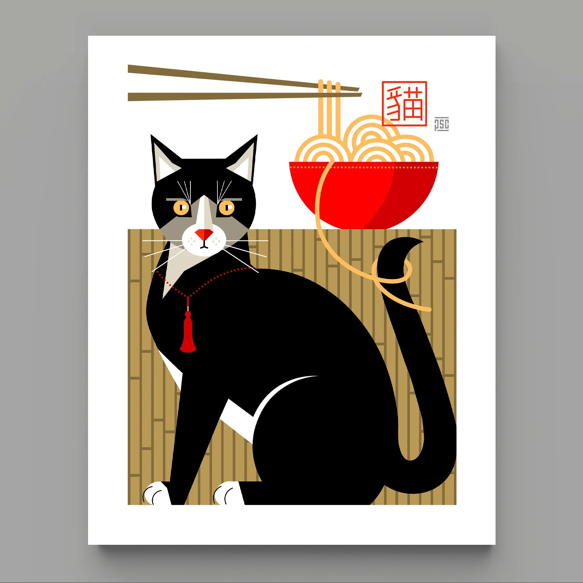 The Fortune Cat Art Print