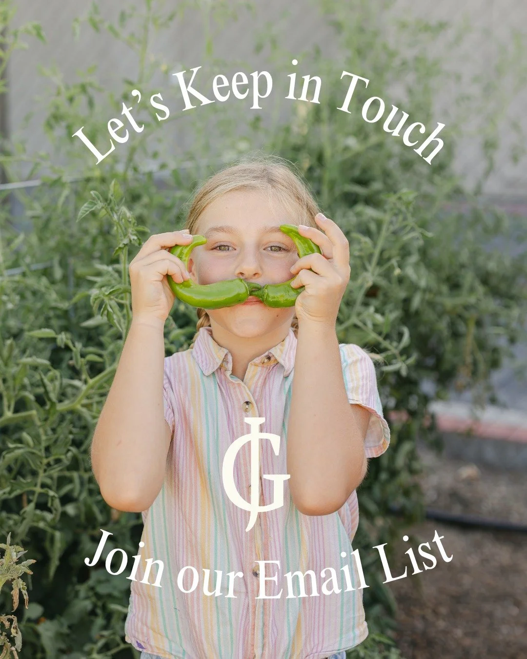 🌻 Want to know which vendors are popping up at the Ripon Farmer's Market each week? Or be the first to hear about garden events like Preschool Story Time, U-Pick Flower Days, Movie Nights and Volunteer Opportunities at Garden Joy?

Our email list is