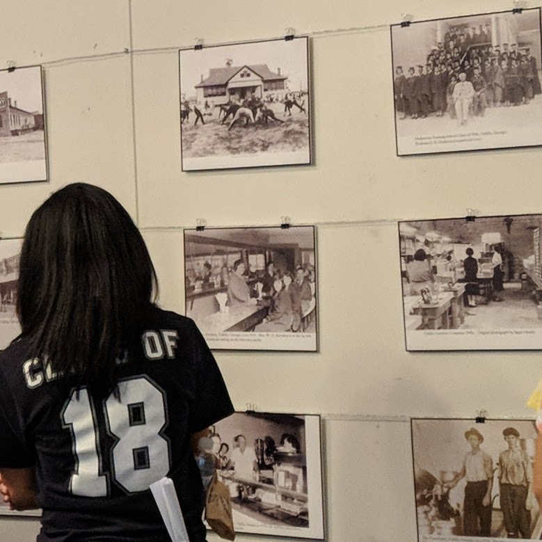 Visitors always find the collection of historical photographs fascinating