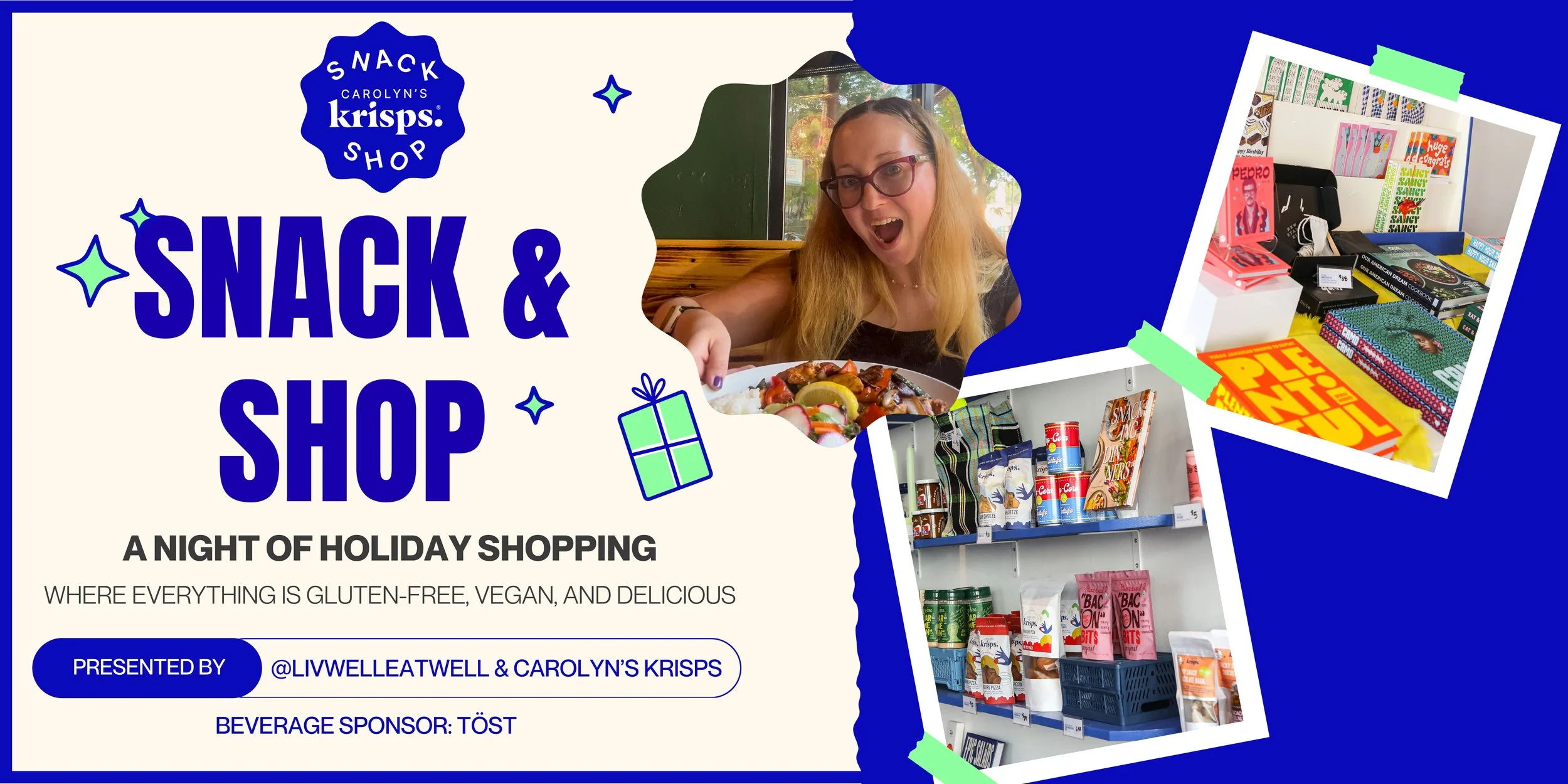 Holiday Snack &amp; Shop with @livwelleatwell