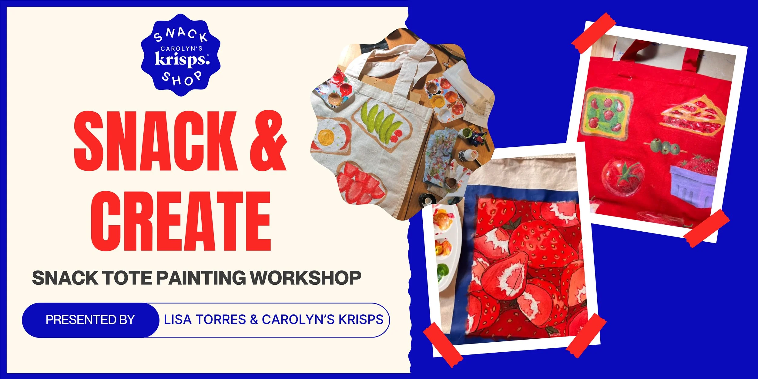 Snack Tote Painting Workshop