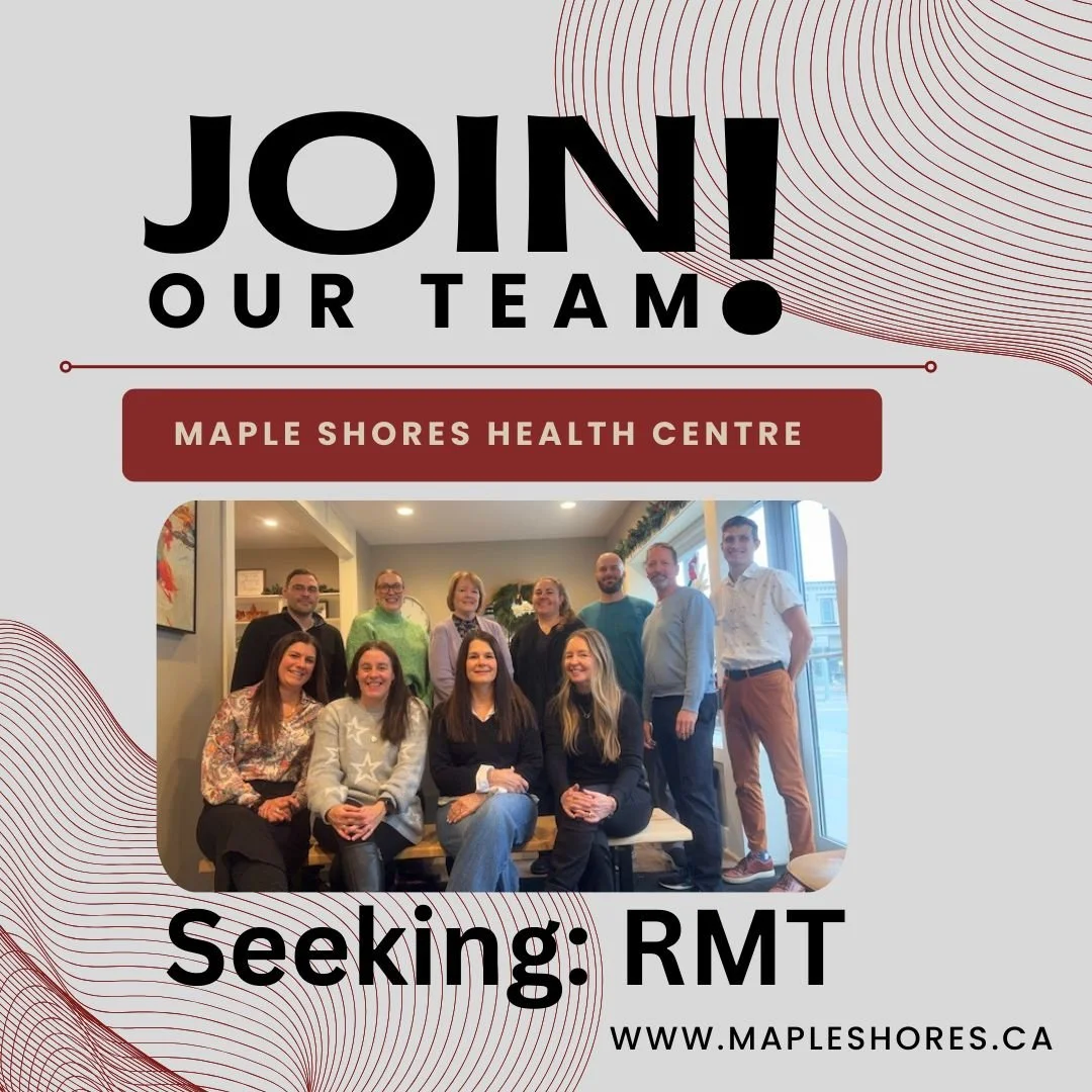We&rsquo;re Hiring | Registered Massage Therapist (Part-Time)

Are you looking to be part of a collaborative, multidisciplinary team that truly focuses on client care? Maple Shores Health Centre is currently seeking a part-time Massage Therapist to j