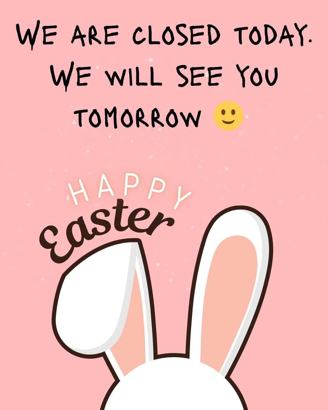 Our team is taking today to enjoy some extra time with friends and family this Easter weekend. 💛

We hope you&rsquo;re also able to rest, relax, and spend meaningful time with your loved ones.

Please note, we are closed today and look forward to we