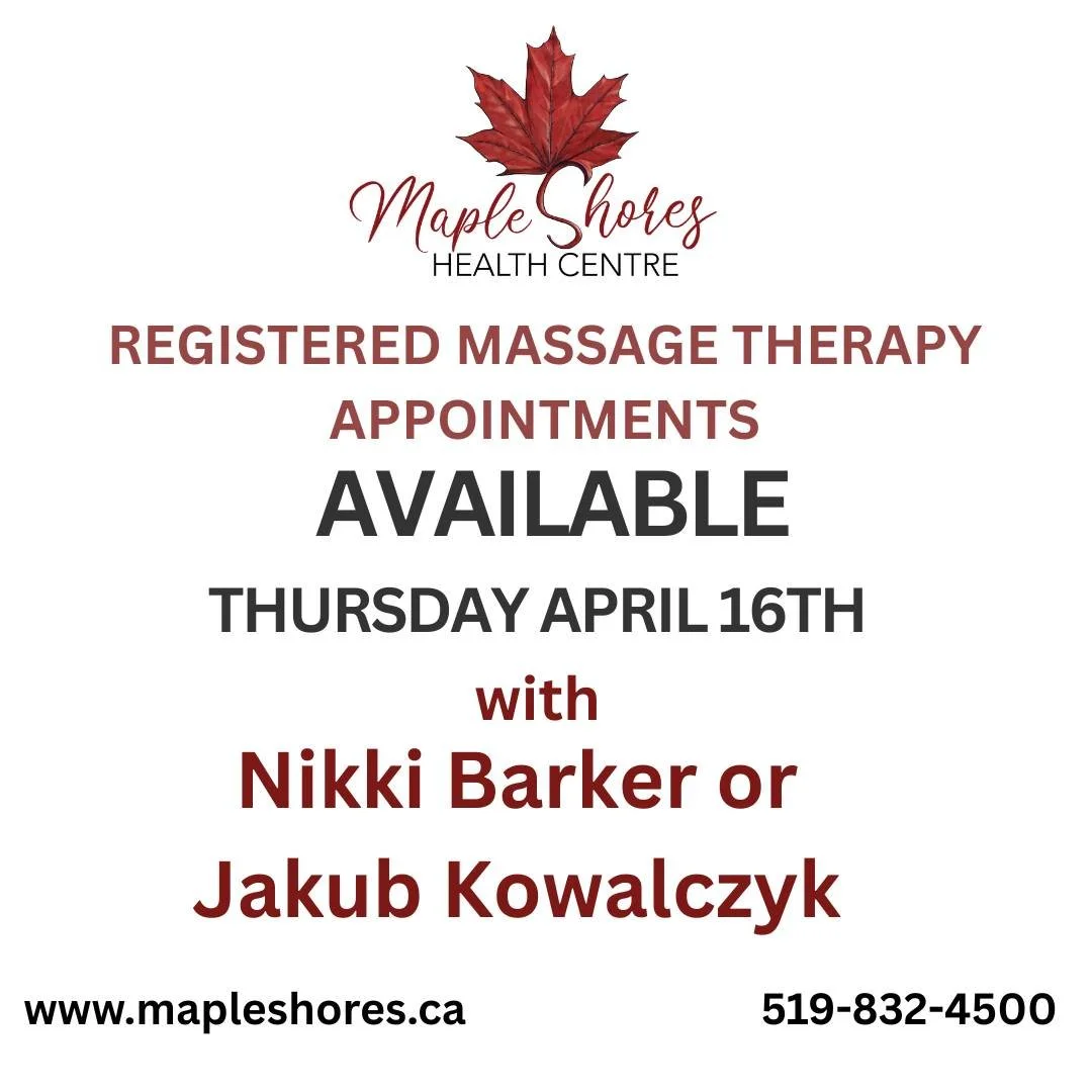 We have a couple of rare openings tomorrow for Registered Massage Therapy!

✨ Nikki Barker &ndash; one appointment available (existing clients)
✨ Jakub Kowalczyk &ndash; one appointment available (new or existing clients welcome)

These spots won&rsq