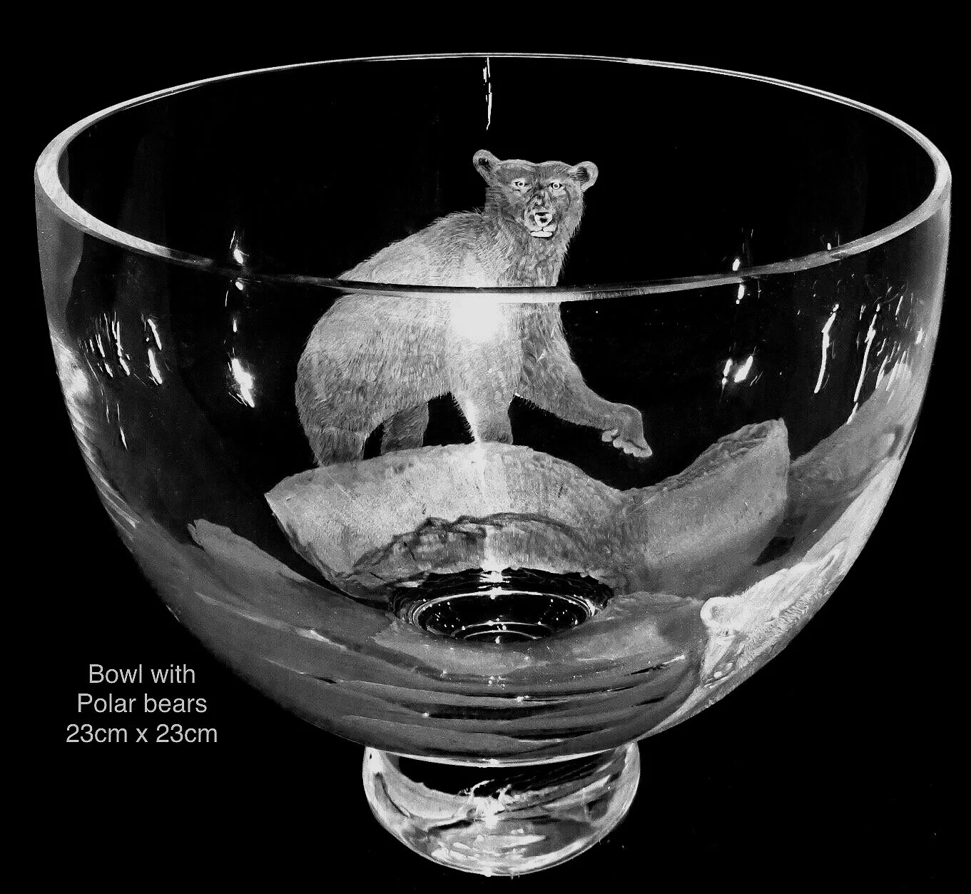 23cm bowl with polar bears (2nd view) £800