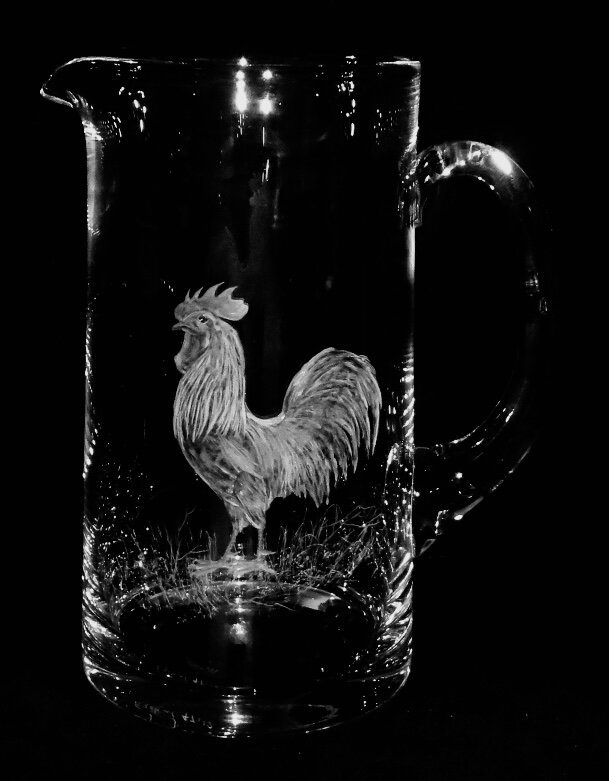 Jug with cockerel