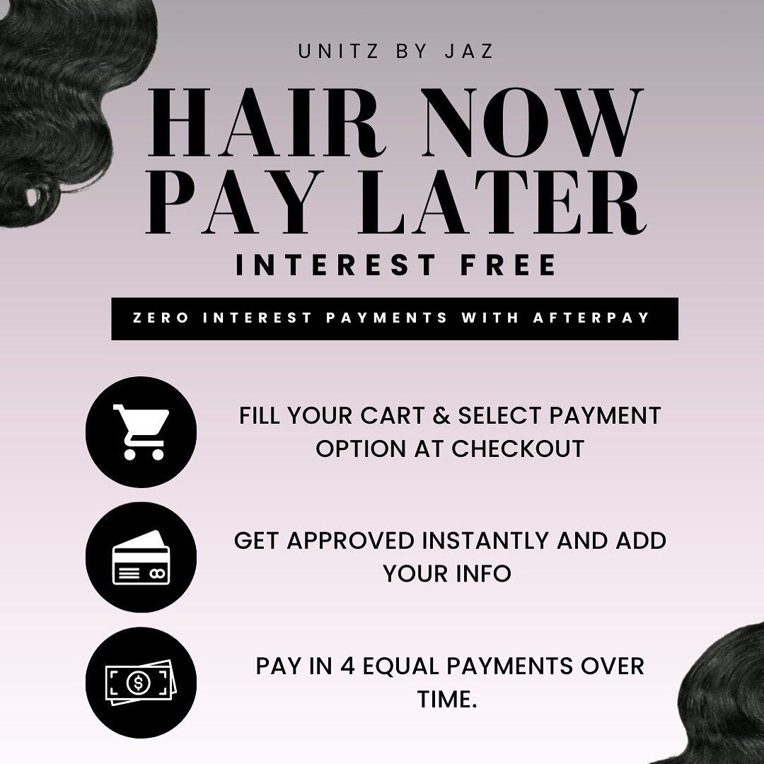 Finallyyyy the wait is over!!! We now offer AfterPay. Ppl have been asking me to add AfterPay for the longest and we finally have it. Just in time for our Buy 3 Get 3 Free bundle Sale🩷🩷🩷 tell and friend to tell a friend.