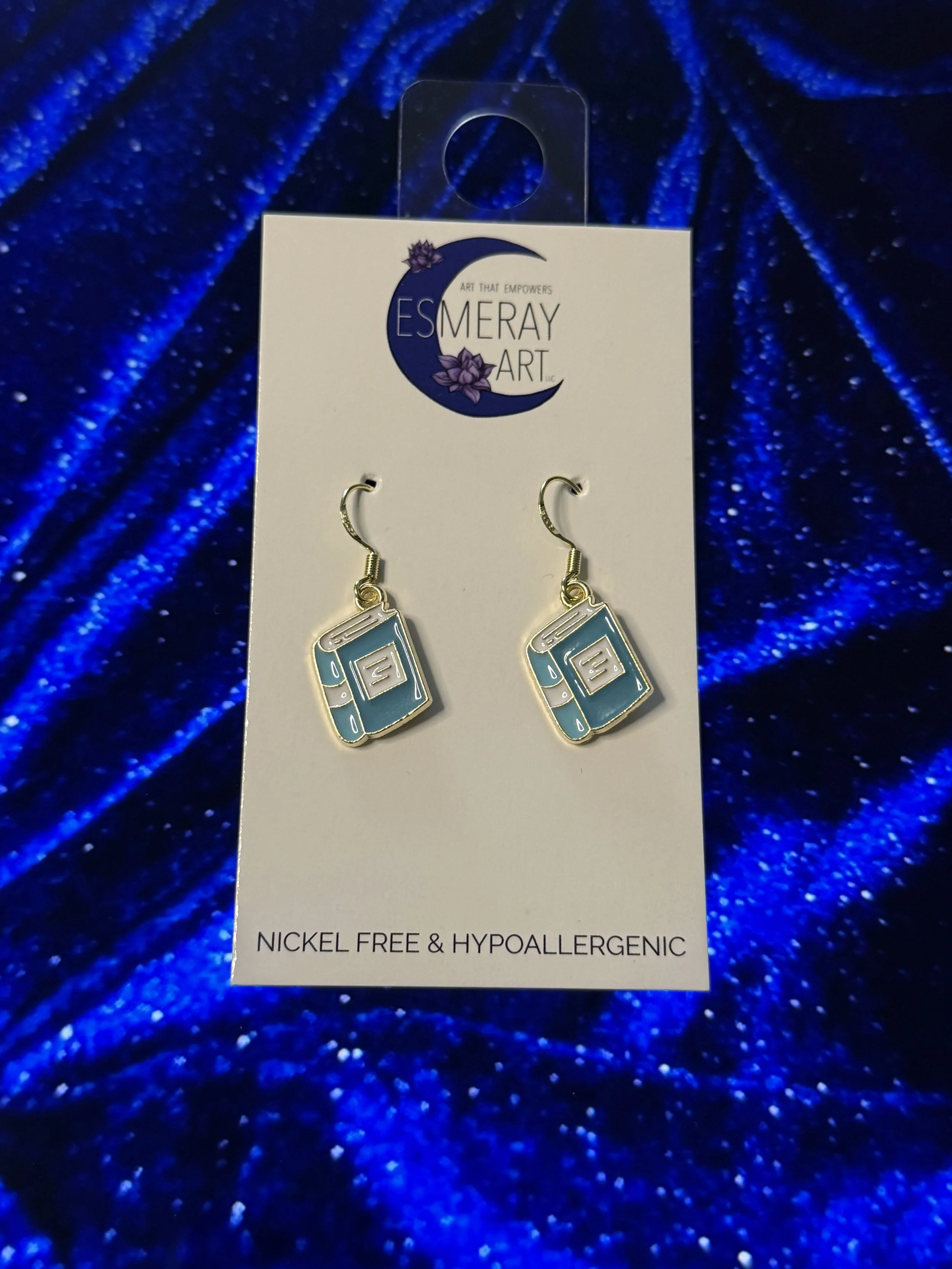 Books Blue Silver