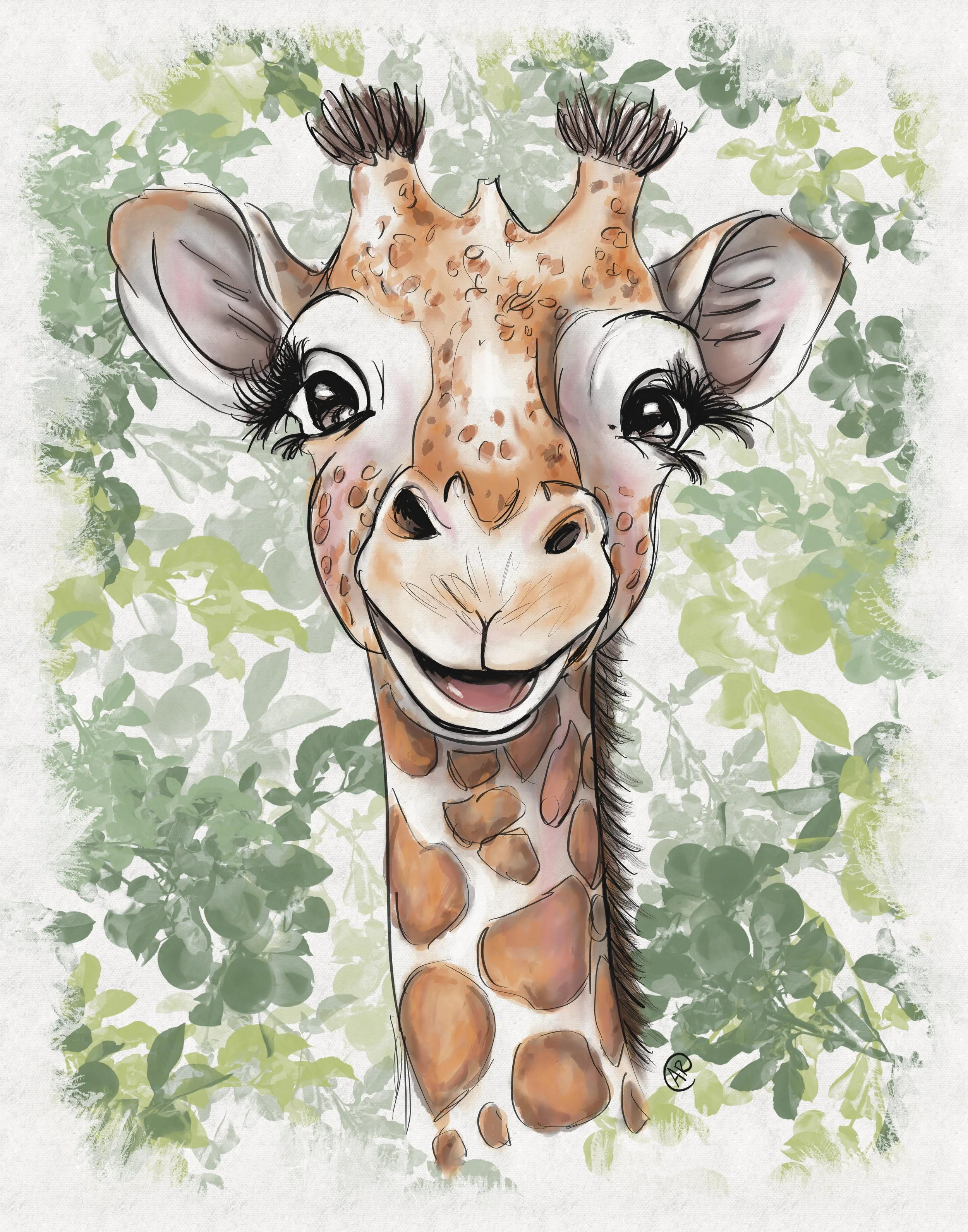 Giraffe Art
