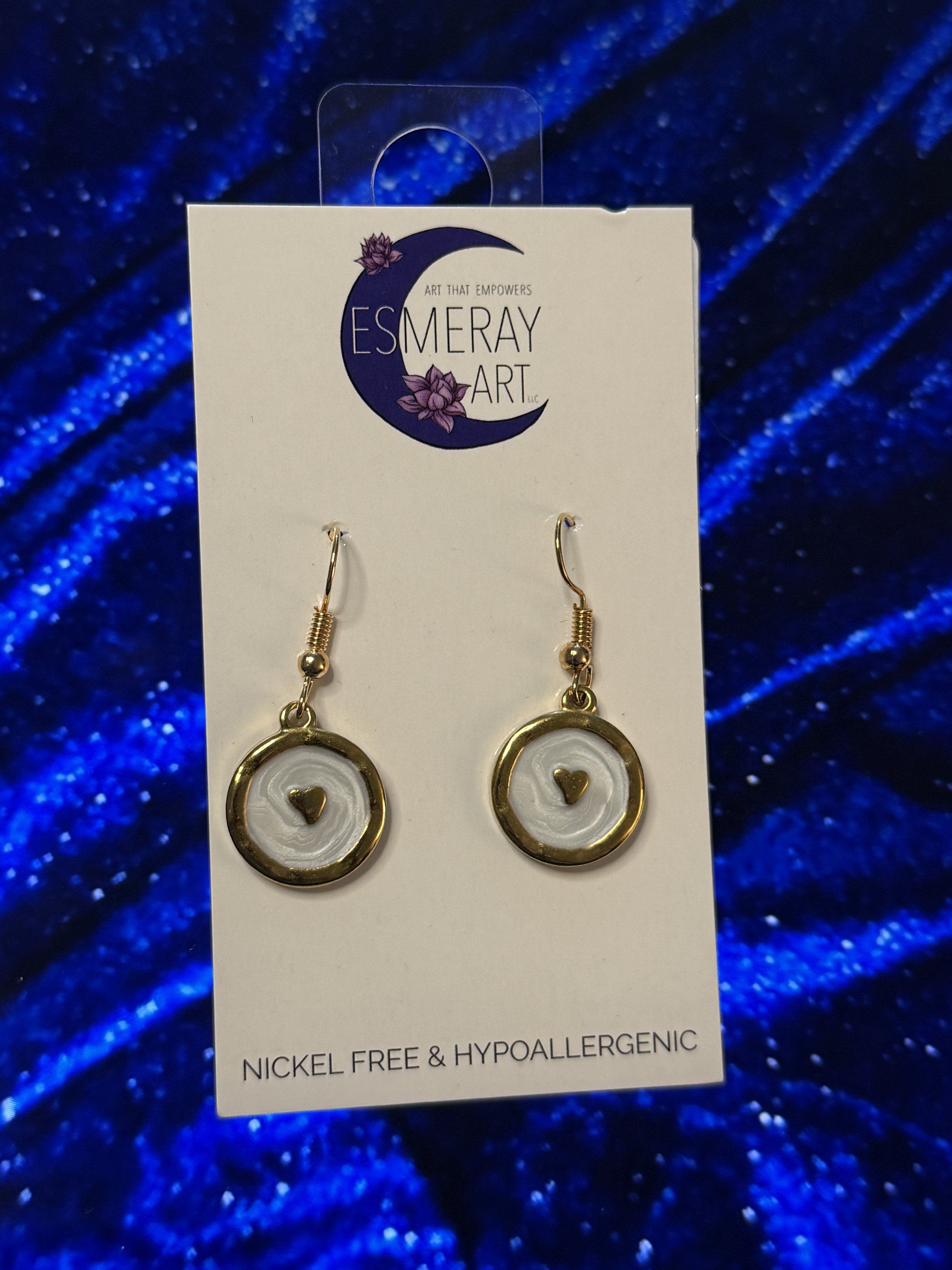 White Gold Hearts