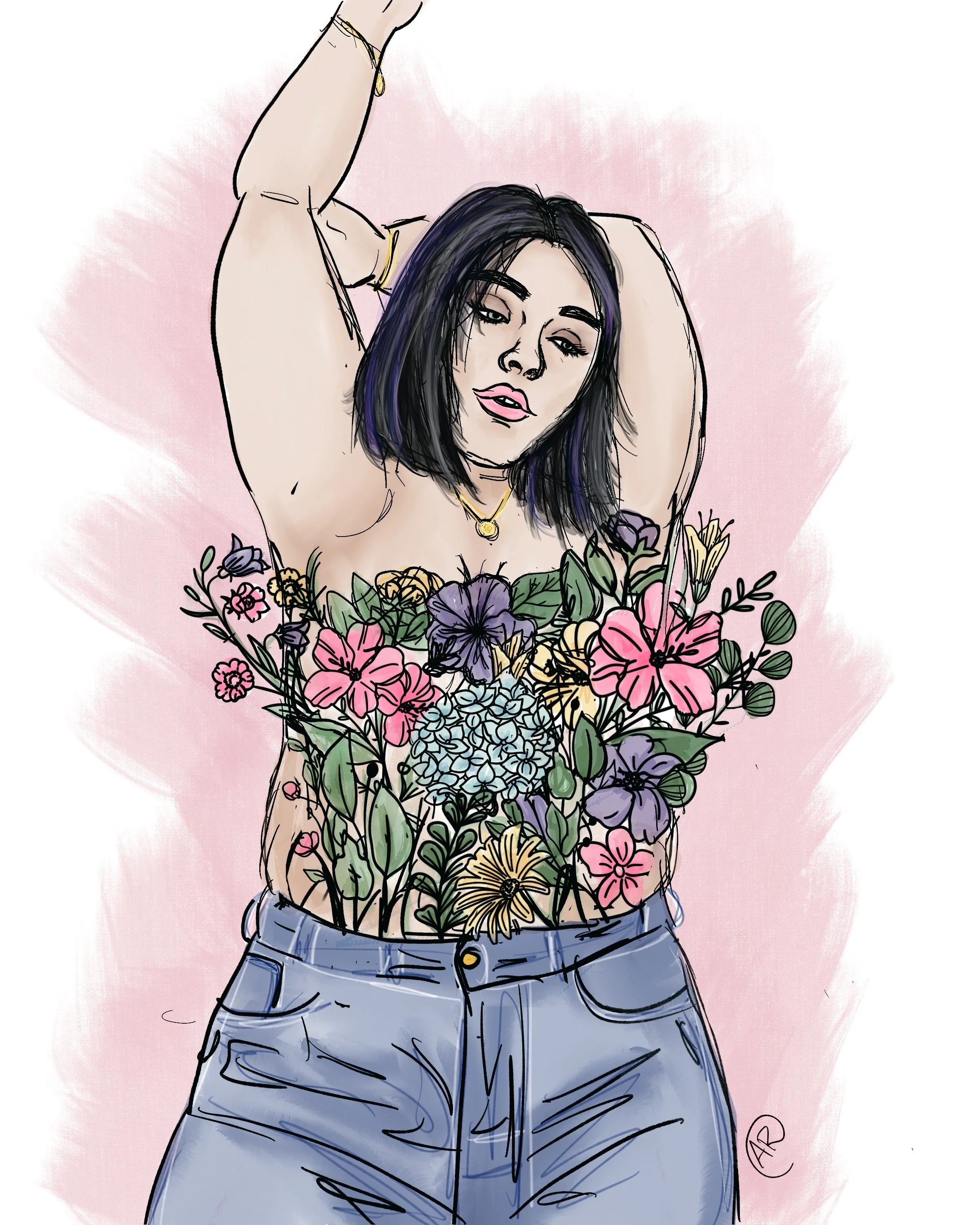 Floral Top Art