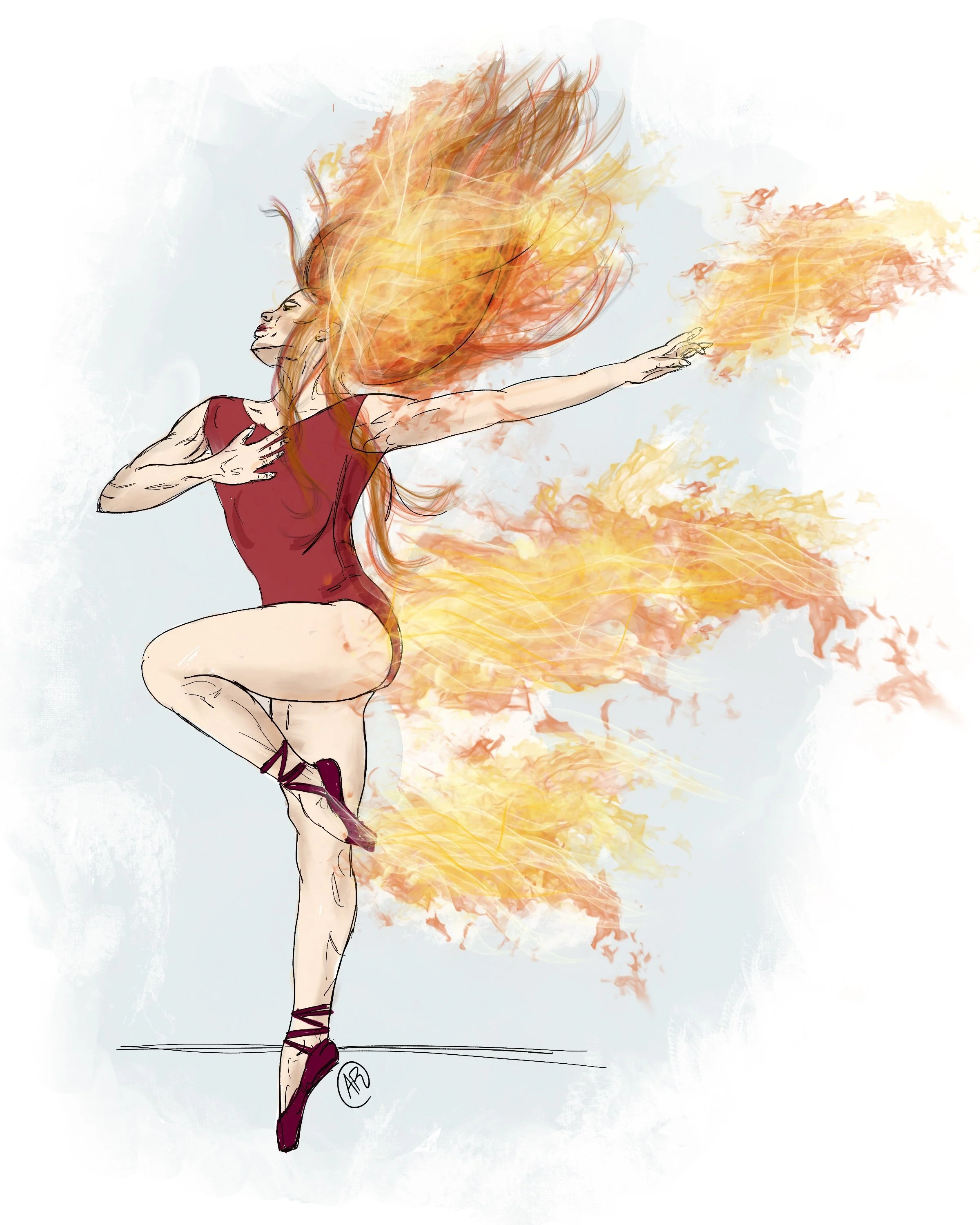 Fire Dancer Art
