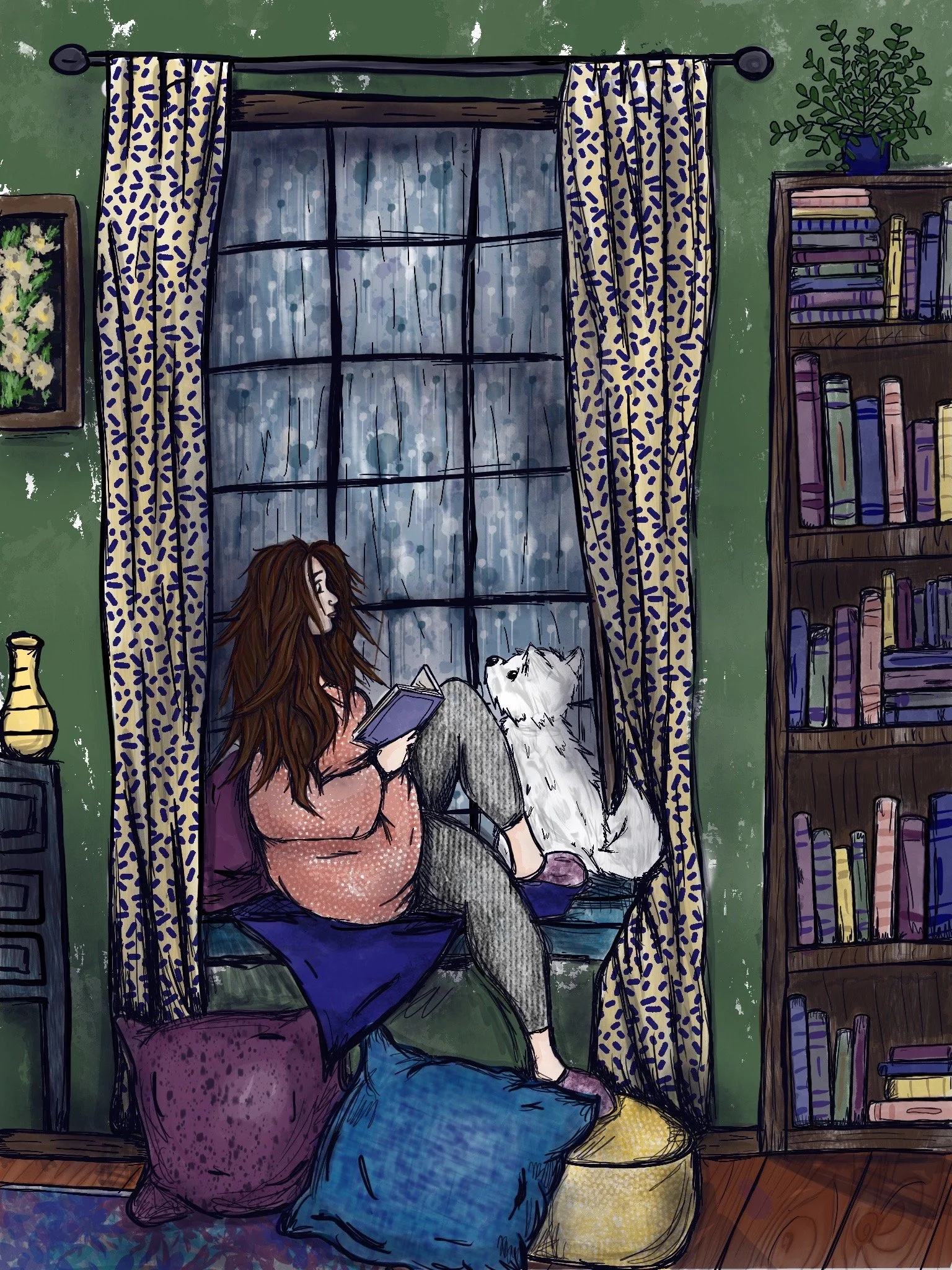 Cozy Reading Art