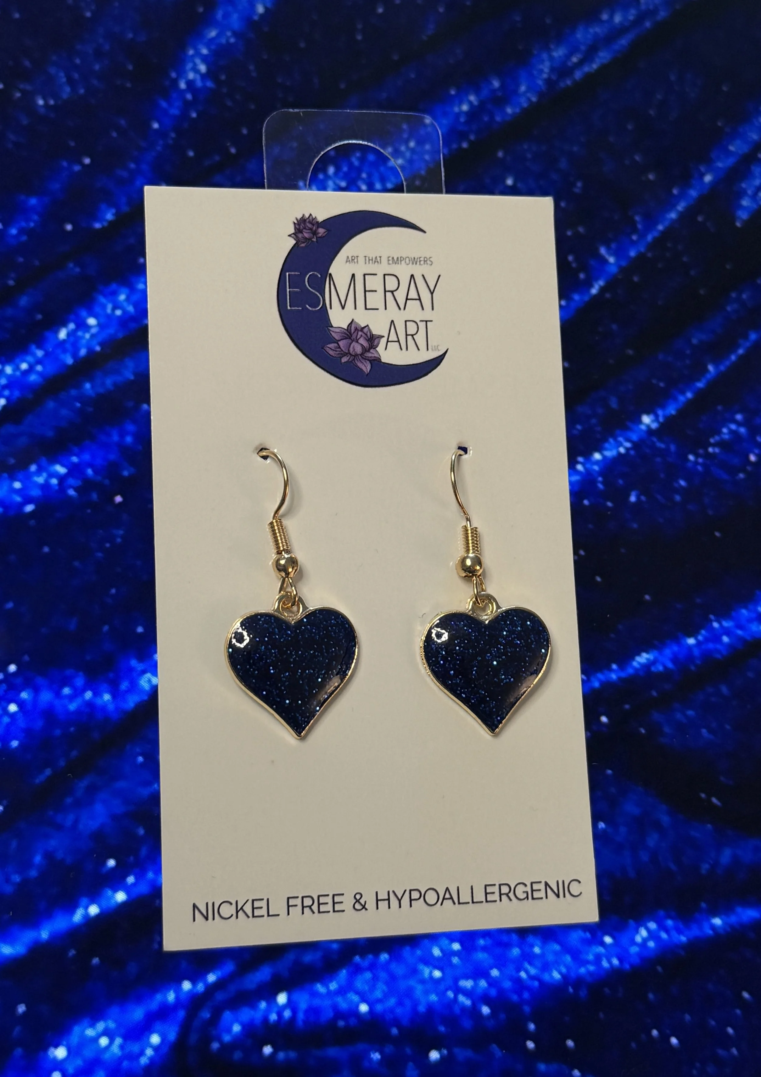 Blue Gold Hearts
