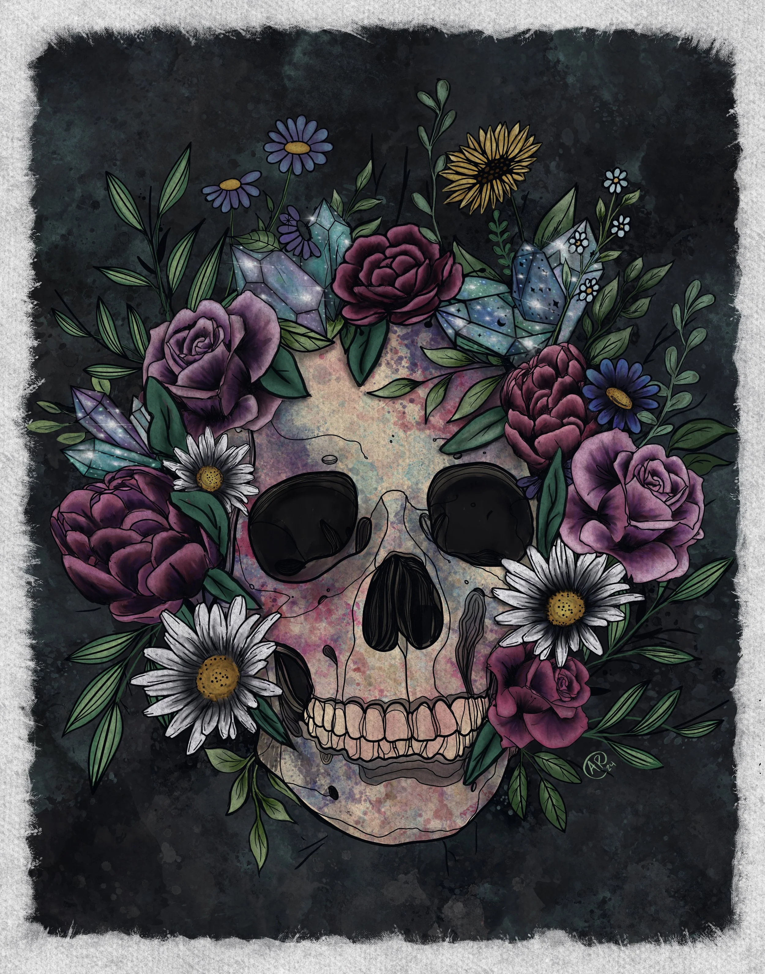 Floral Skull