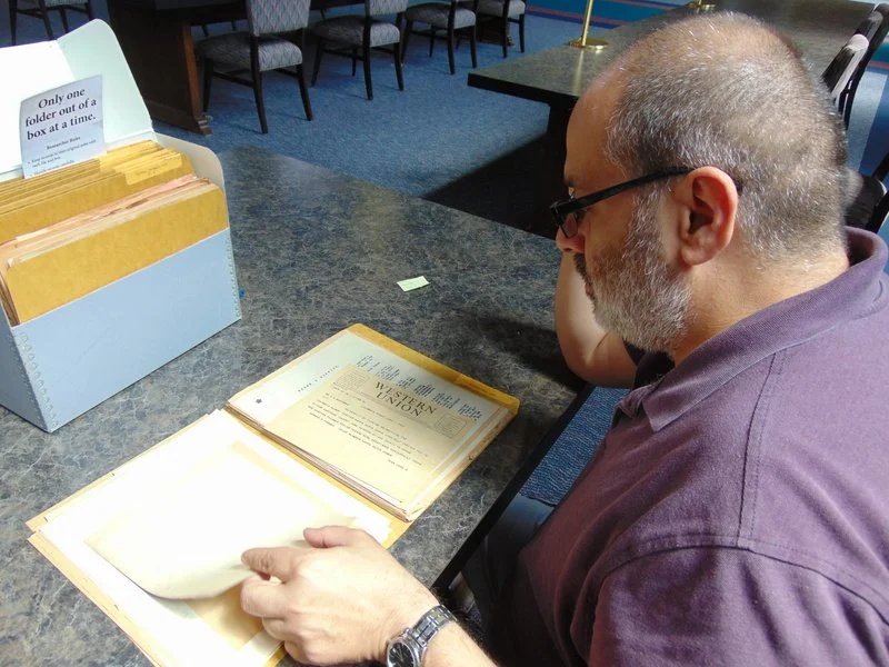 Robert Cassanello researches historical documents