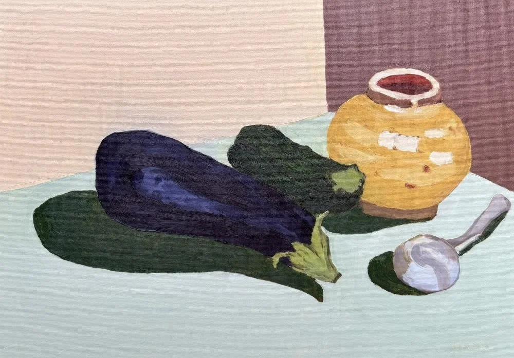 #1280 Still Life Aubergine