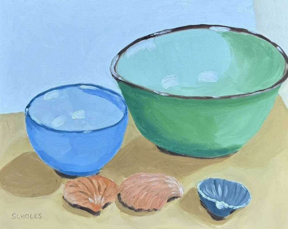 #1289 Two Bowls Three Shells