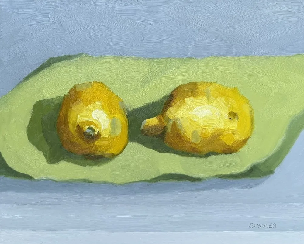 #1299 Lemons on Cloth