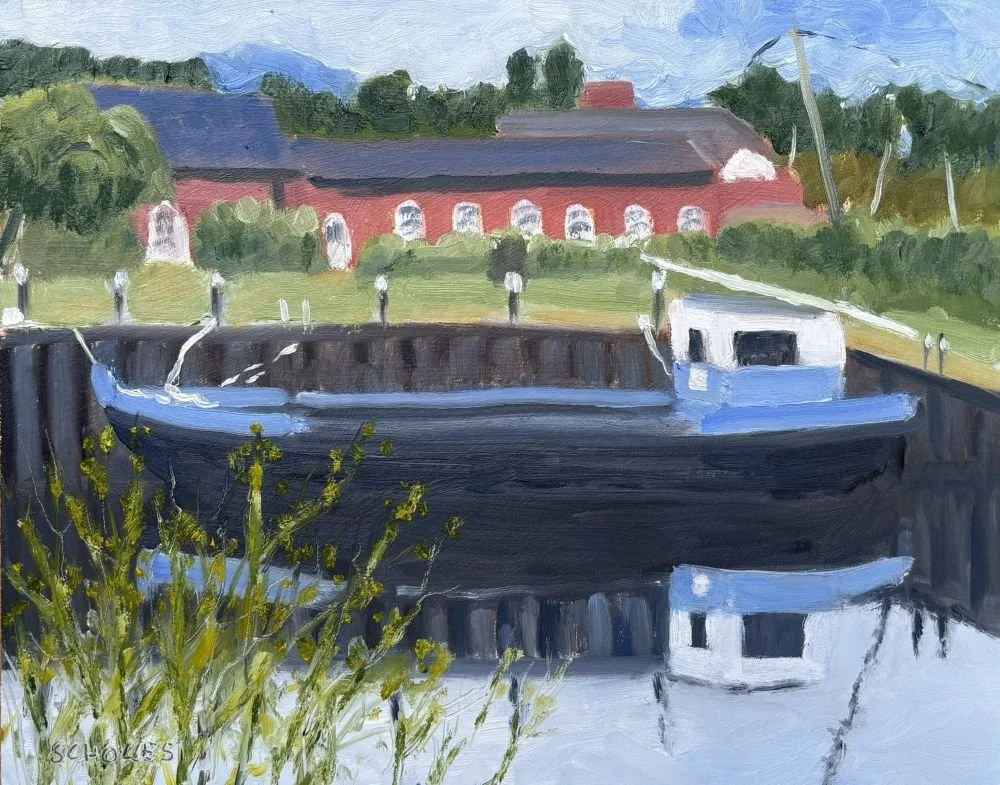 #1304 Blue Trimmed Barge, Diglis Lock