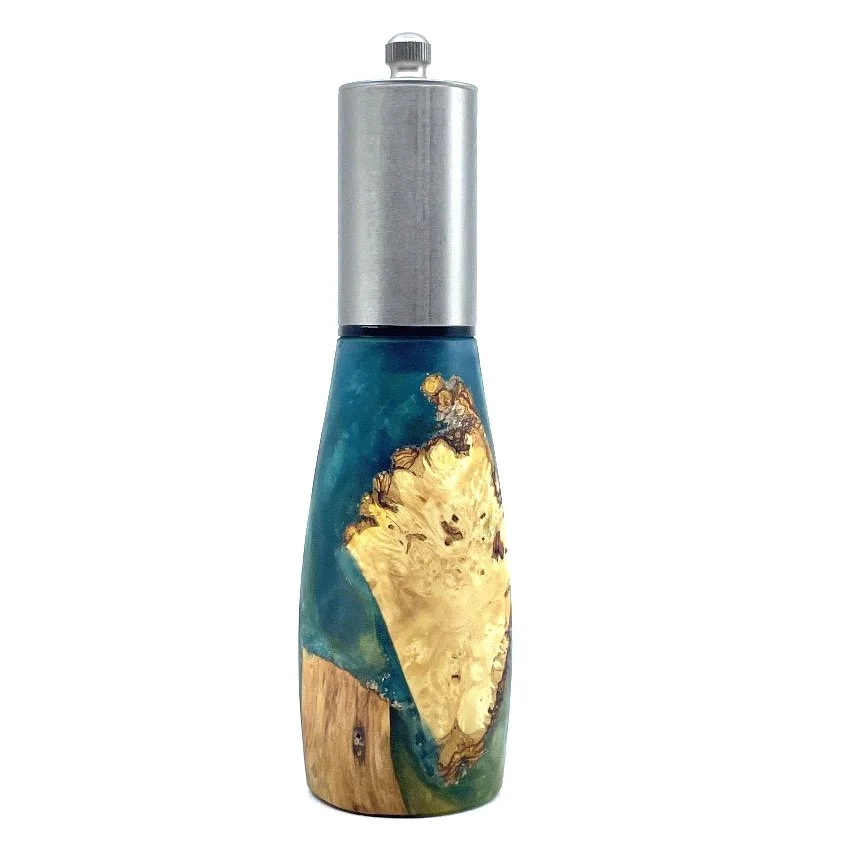 Barber Salt Shaker / Pepper Mill Combo