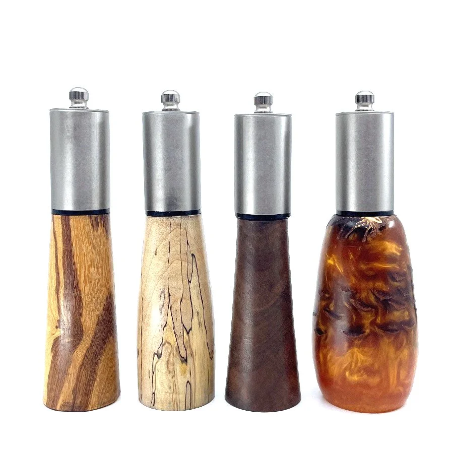 Barber Salt Shaker / Pepper Mill Combos