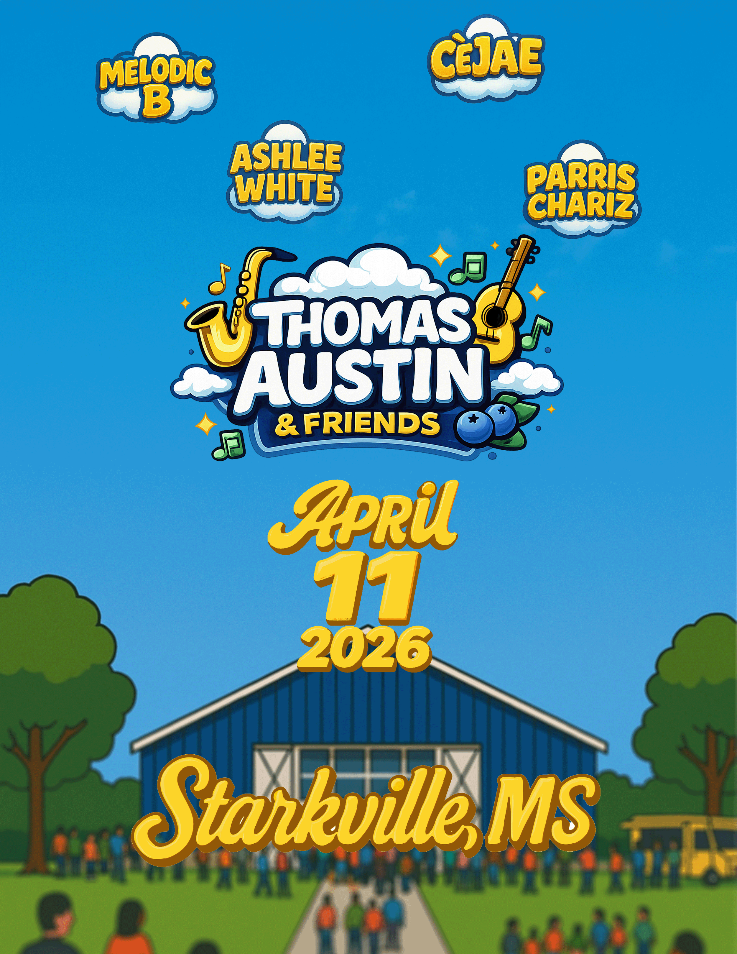 THOMAS AUSTIN & FRIENDS 2026! EARLY BIRD TICKETS
