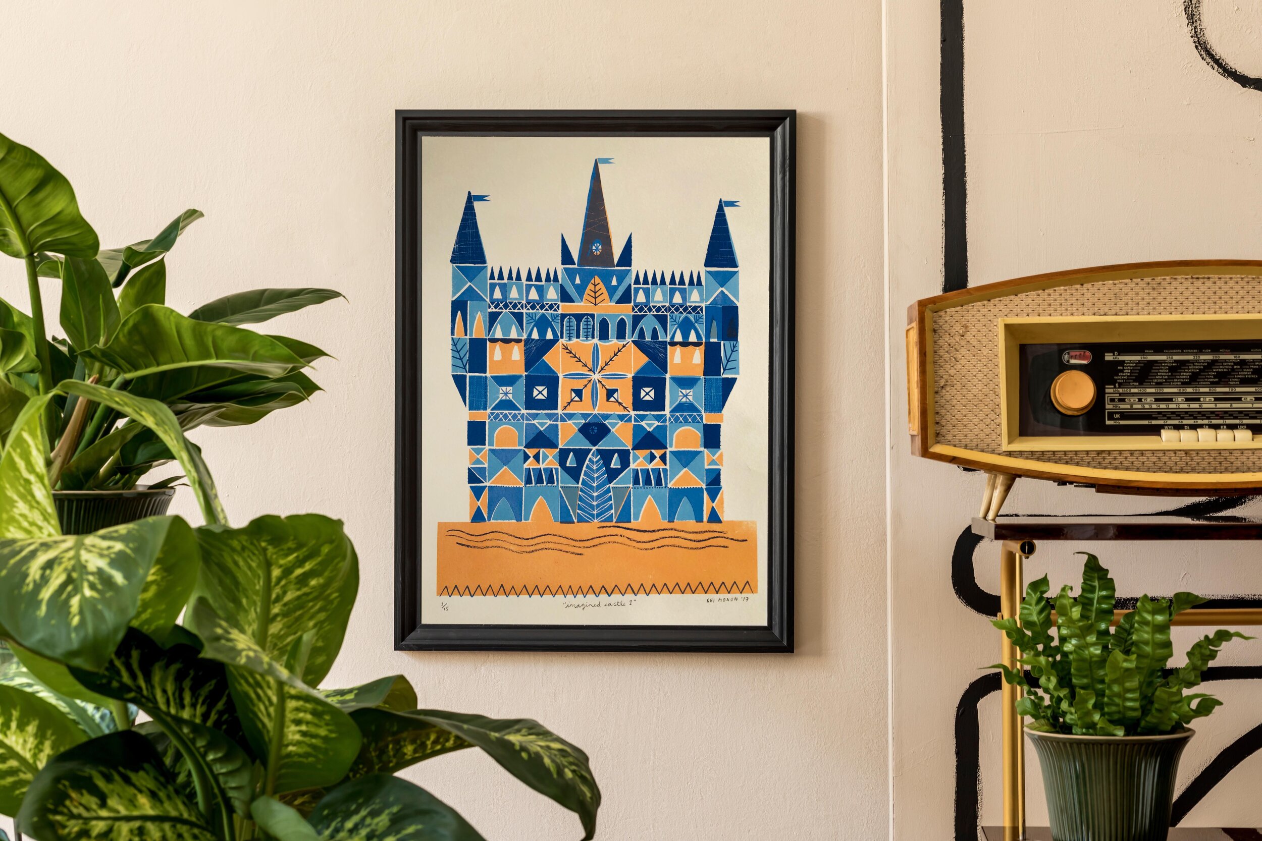 Imperfect  Screen-Print: Imagined Castle 1